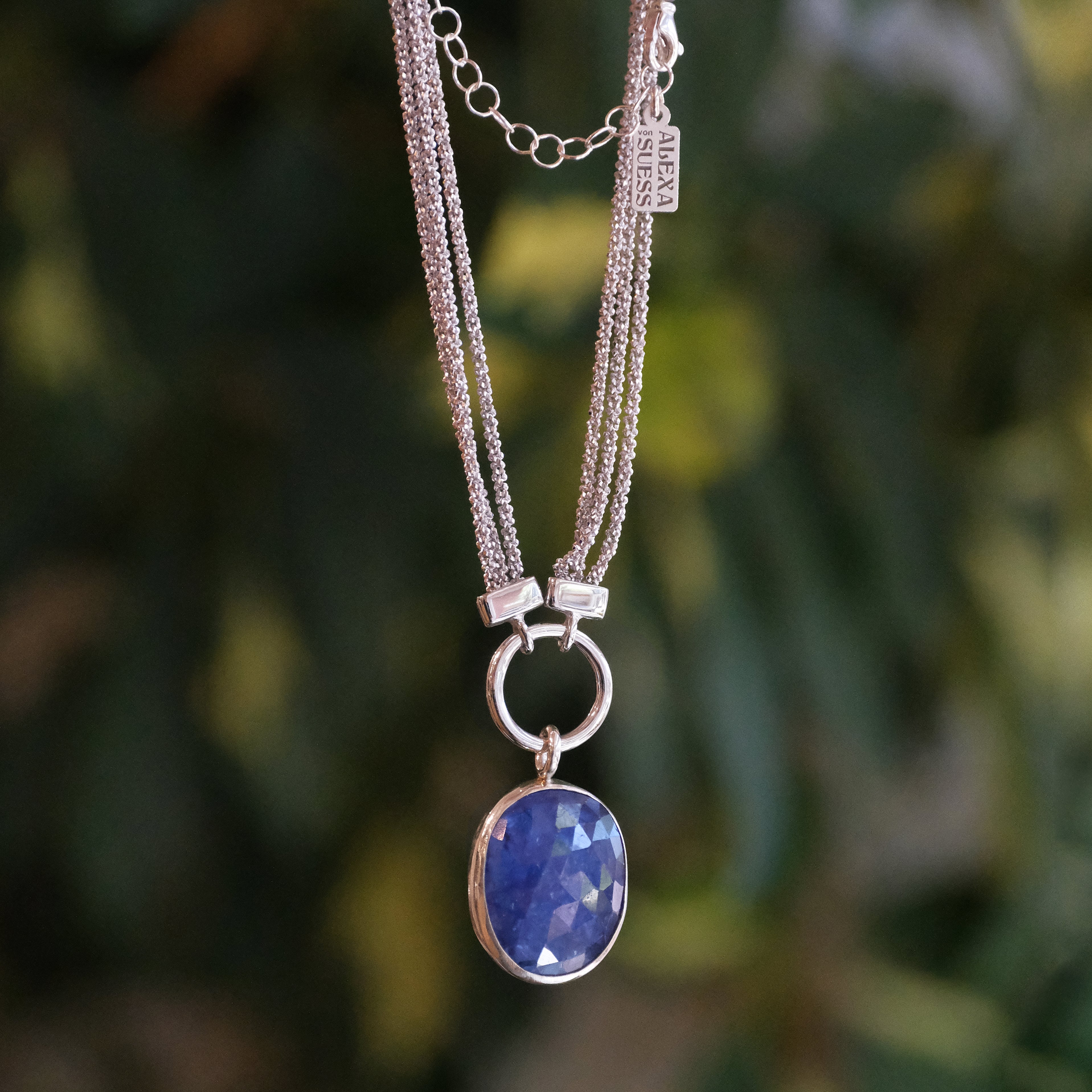 Tanzanite + Sterling Malta Necklace - One of a Kind