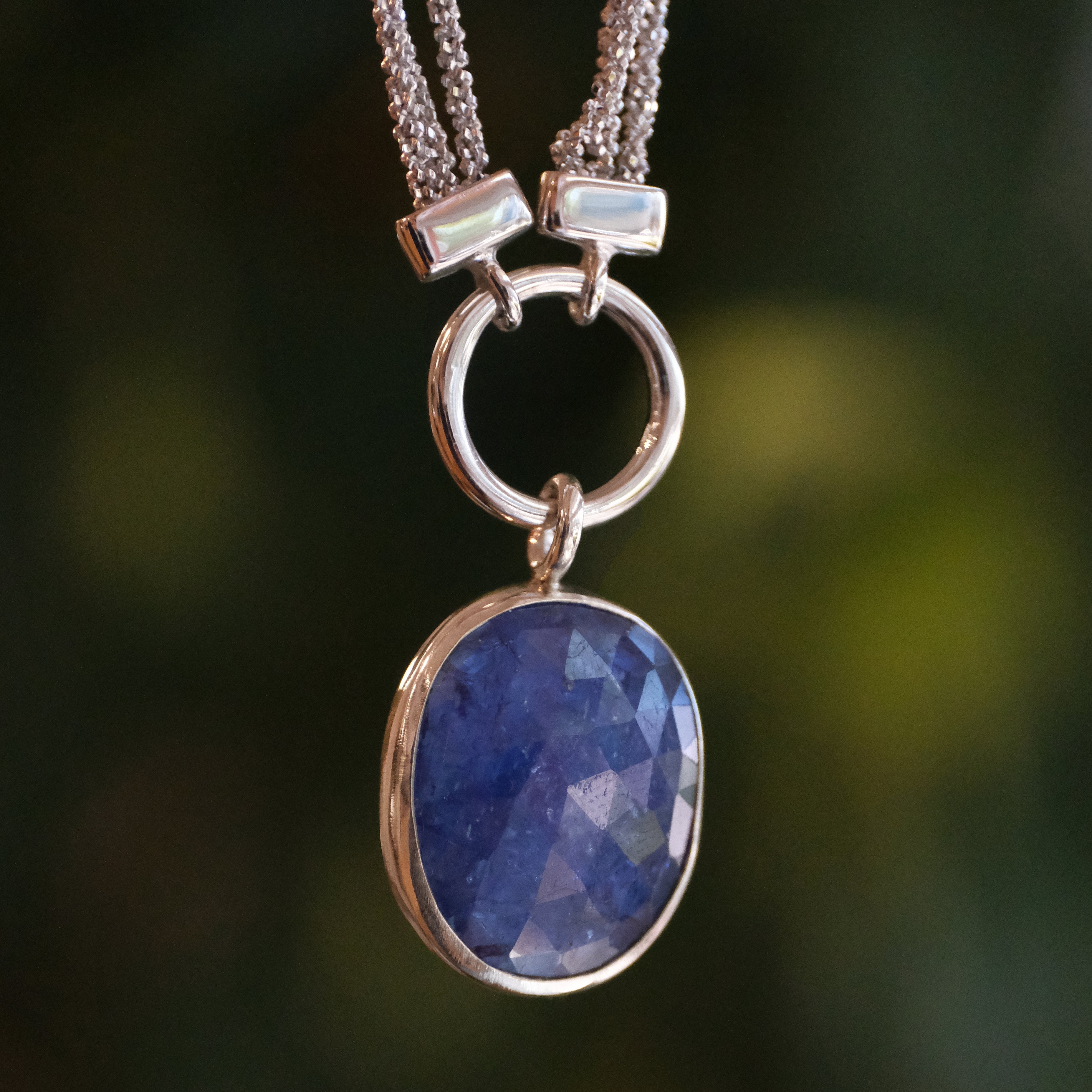 Tanzanite + Sterling Malta Necklace - One of a Kind