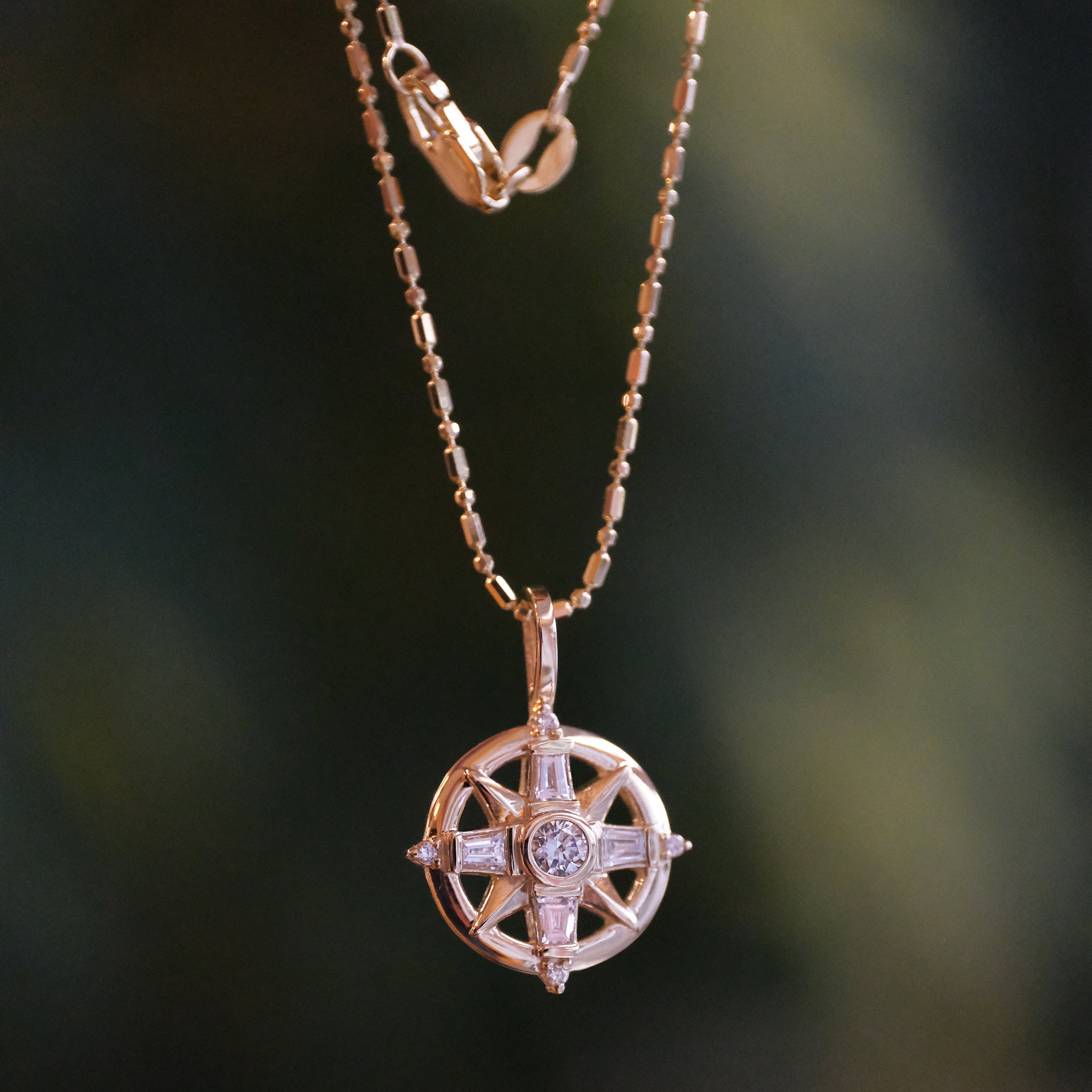 14k + Lab Diamond Wayfinder Necklace