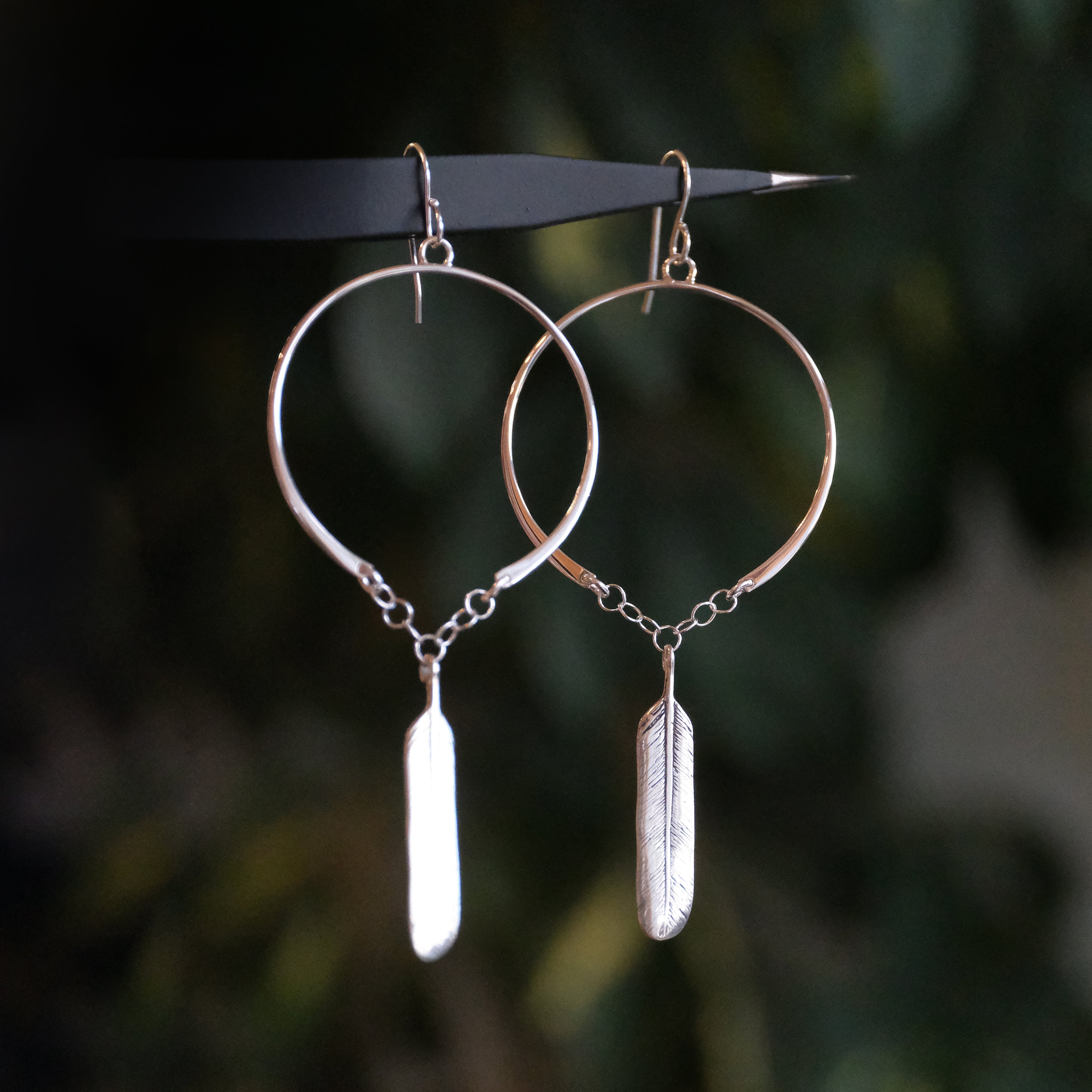 Featherly Sterling Earrings