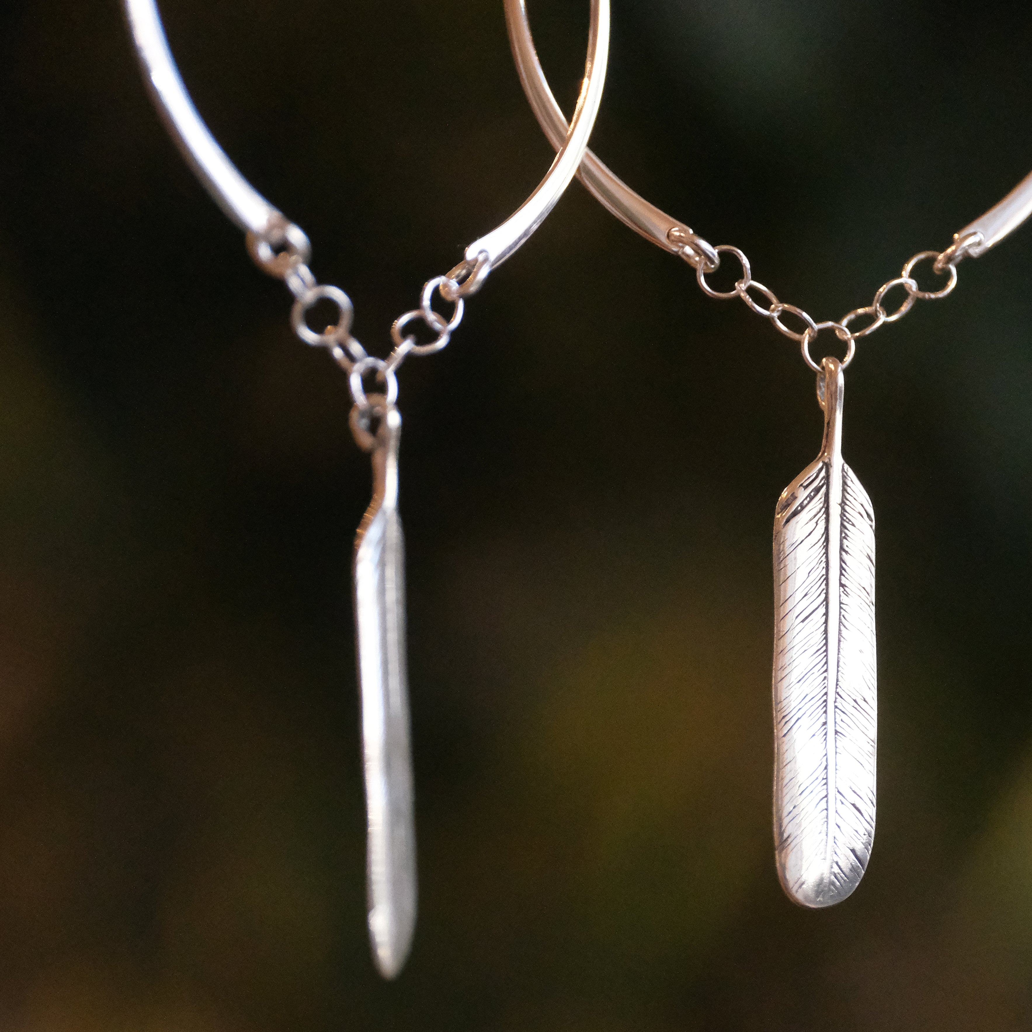 Featherly Sterling Earrings