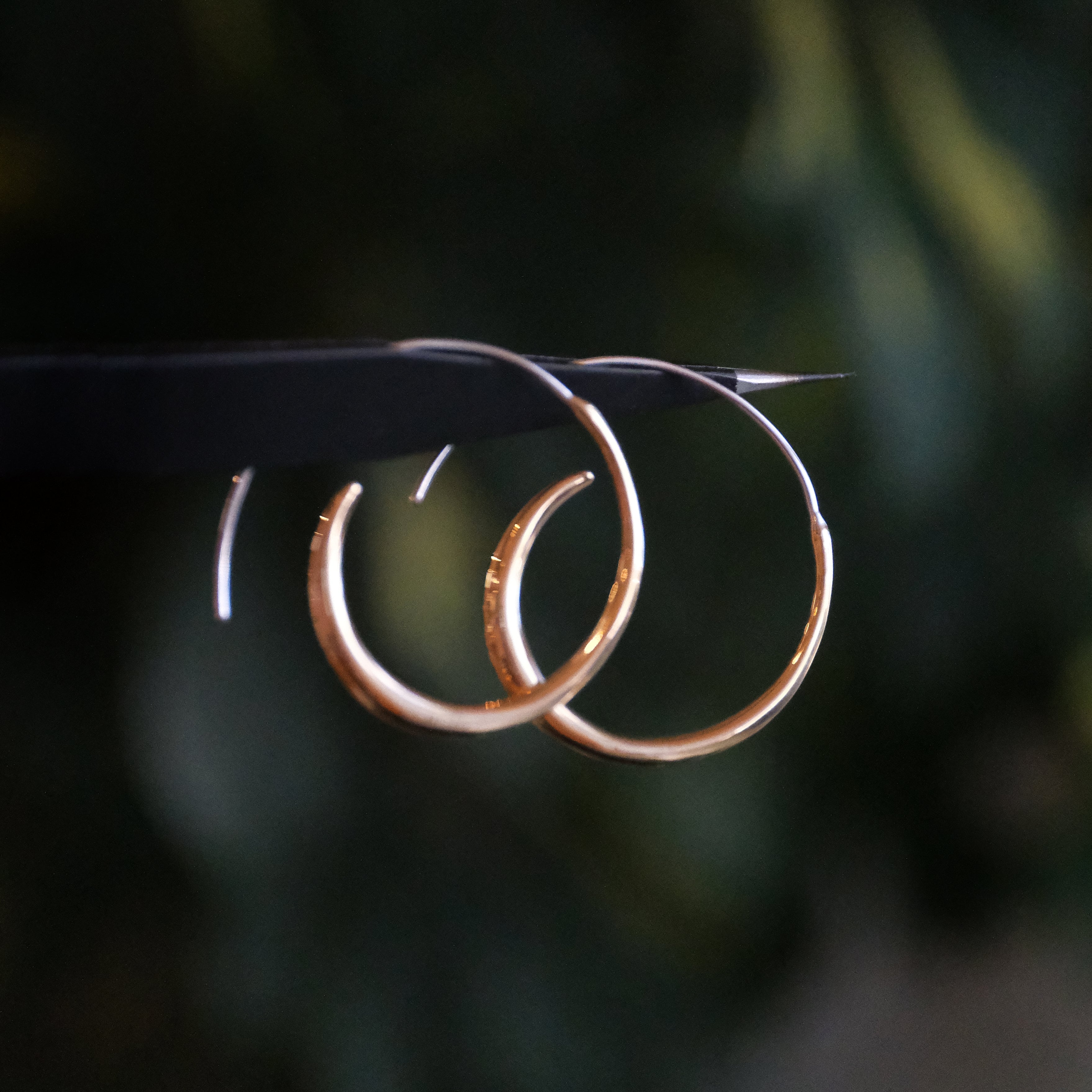 Bronze + Sterling Curl Earrings