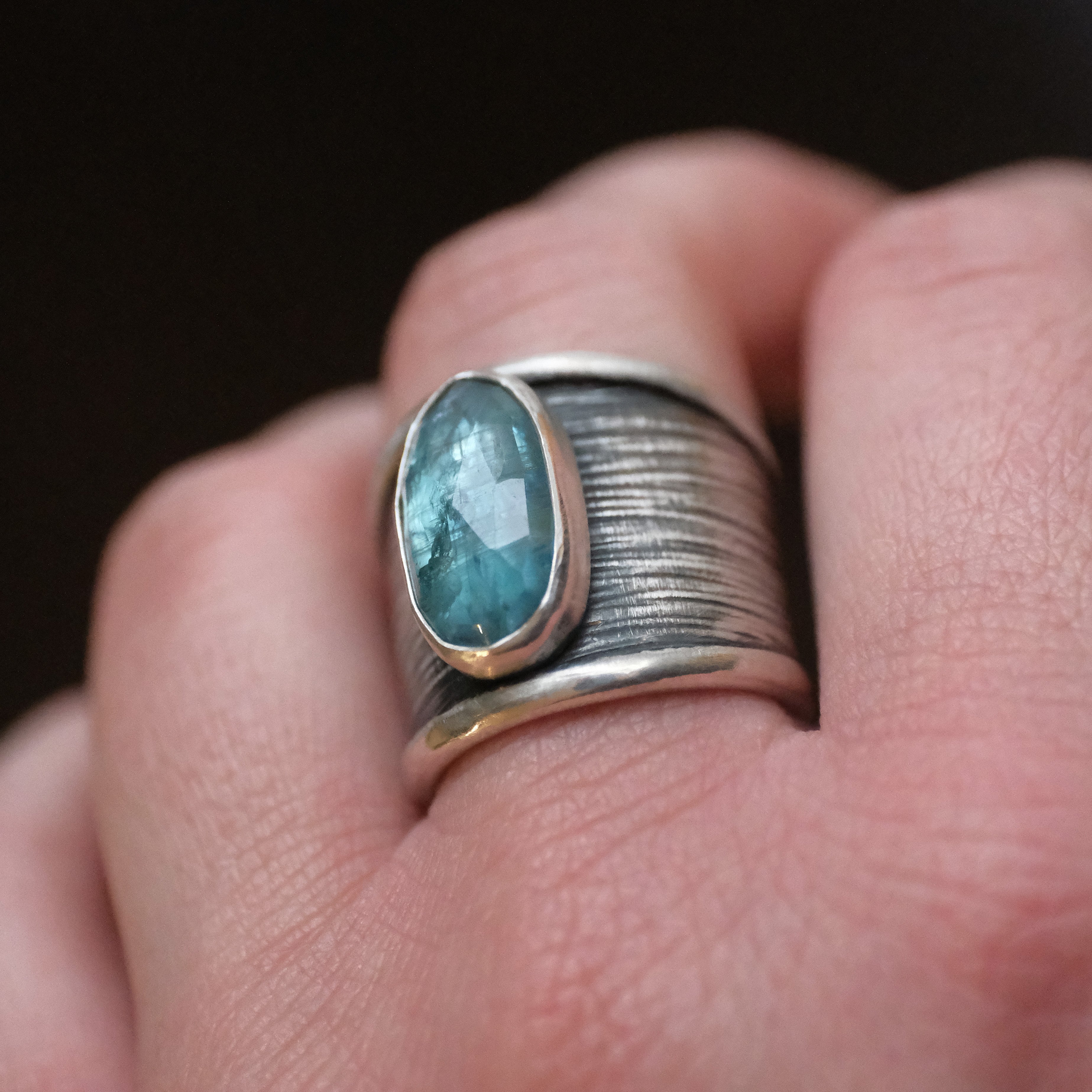 Sterling + Kyanite Winslow Ring - One of a Kind