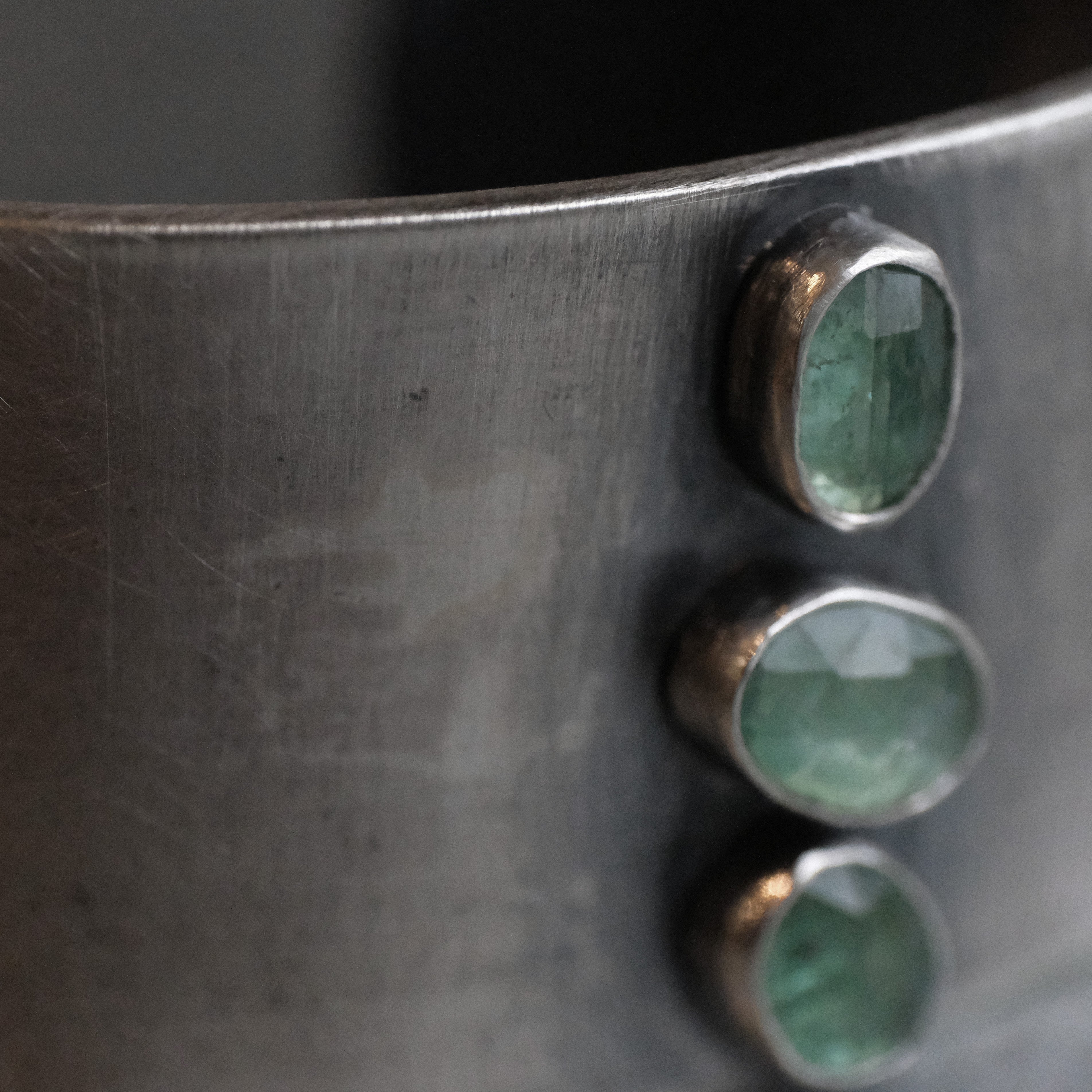 Emerald Kyanite Cairn Cuff - One of a Kind