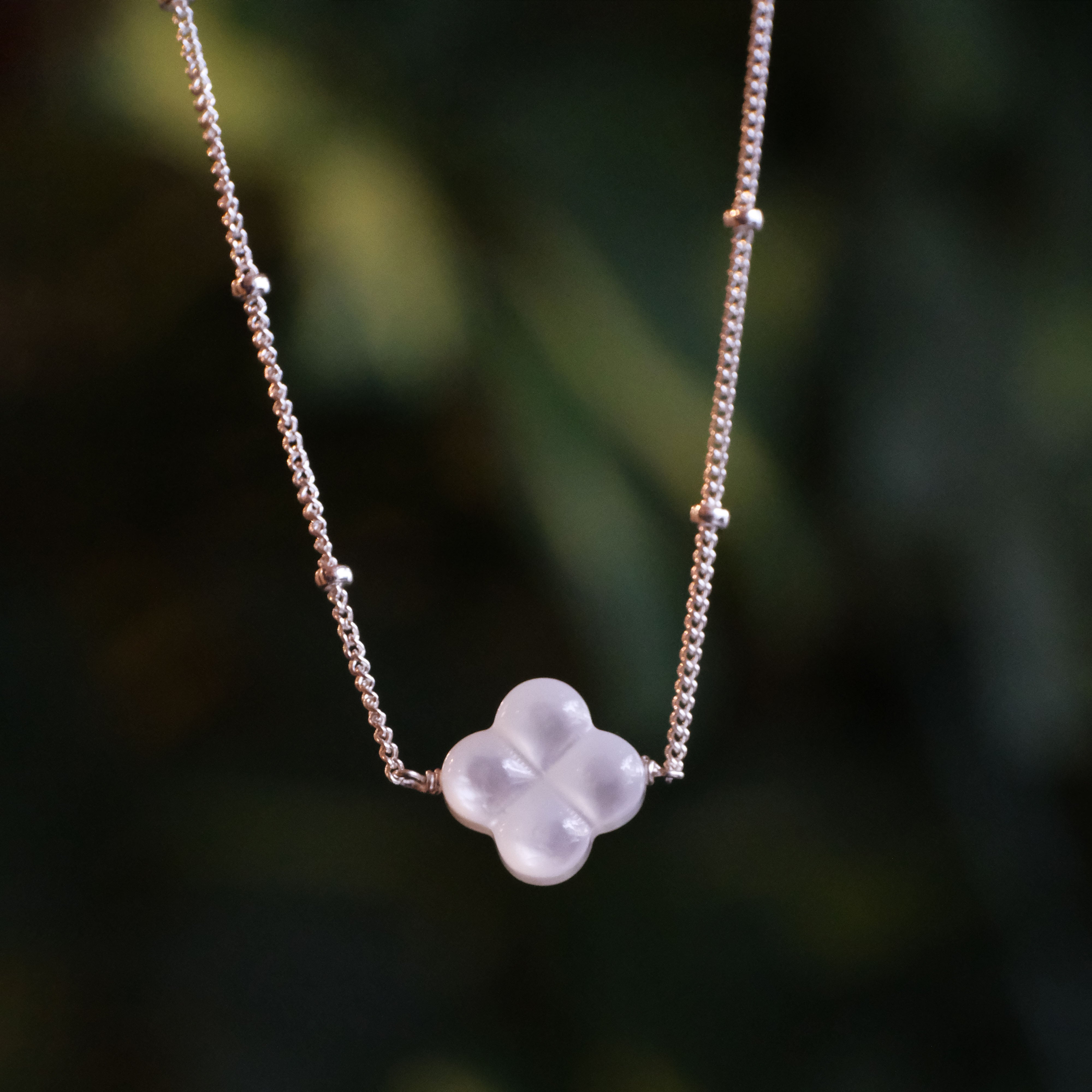 Satellite Mother of Pearl Necklace