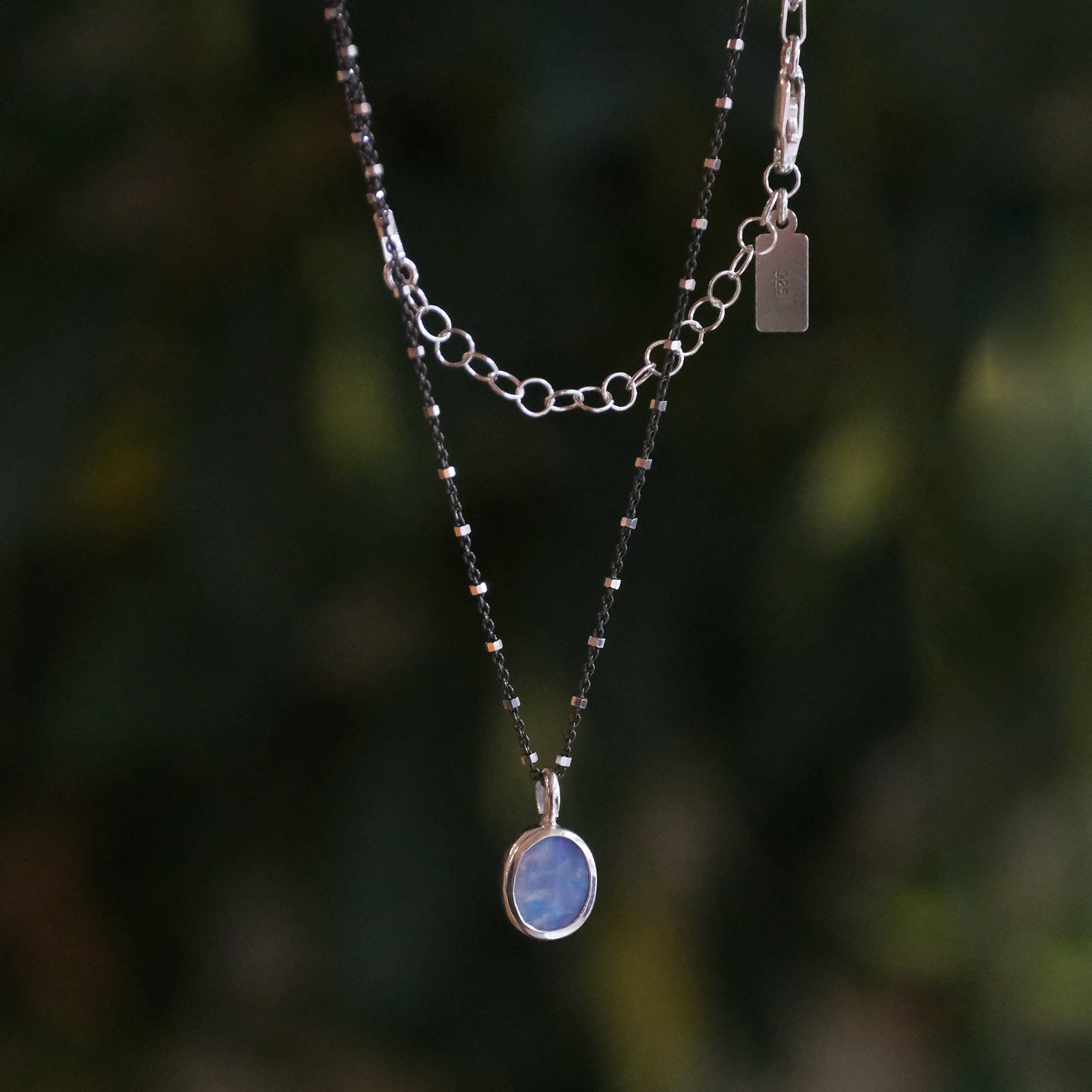 Australian Opal Galileo Necklace - One of a Kind
