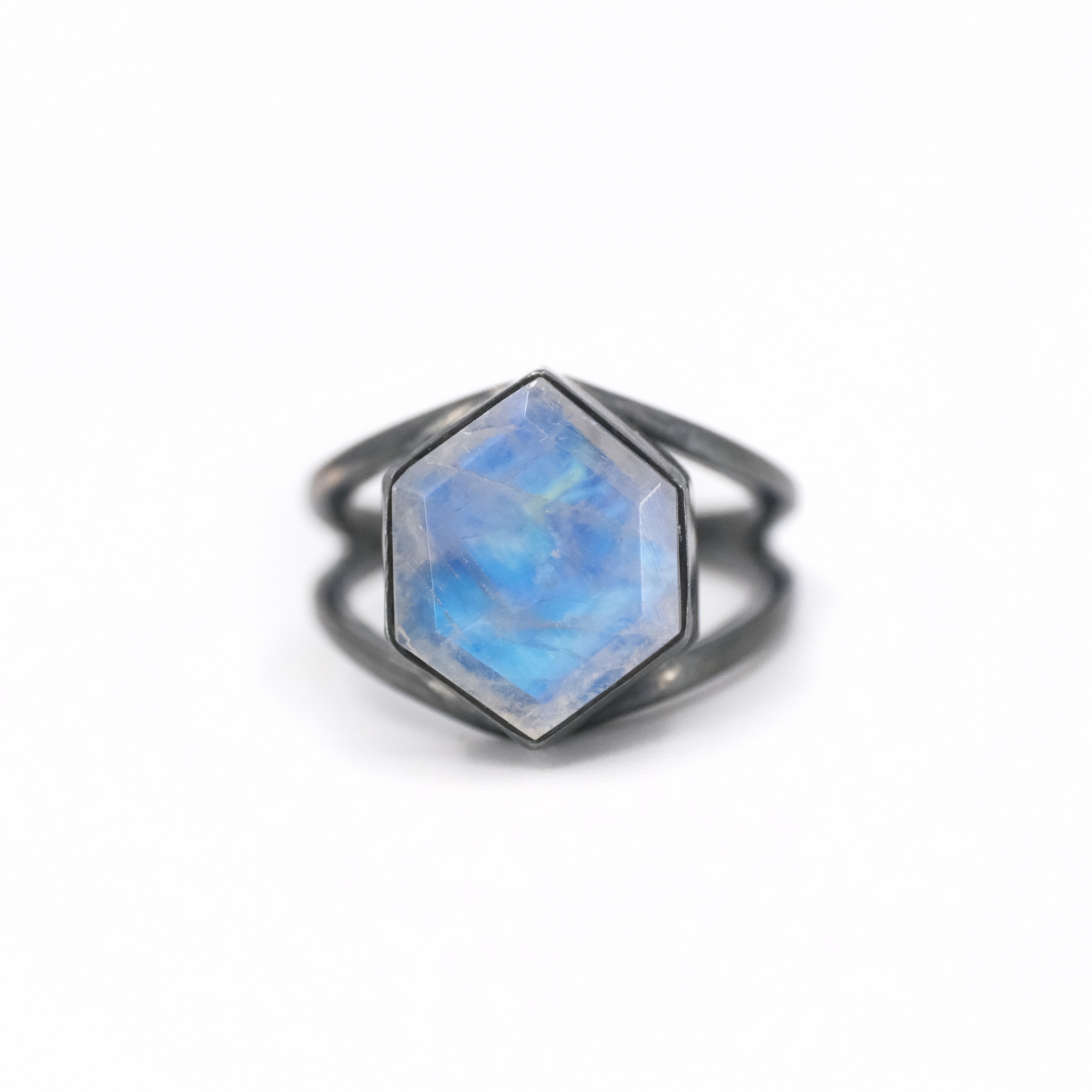 Moonstone Night Glimmer Ring (Size 6.5) - One of a Kind