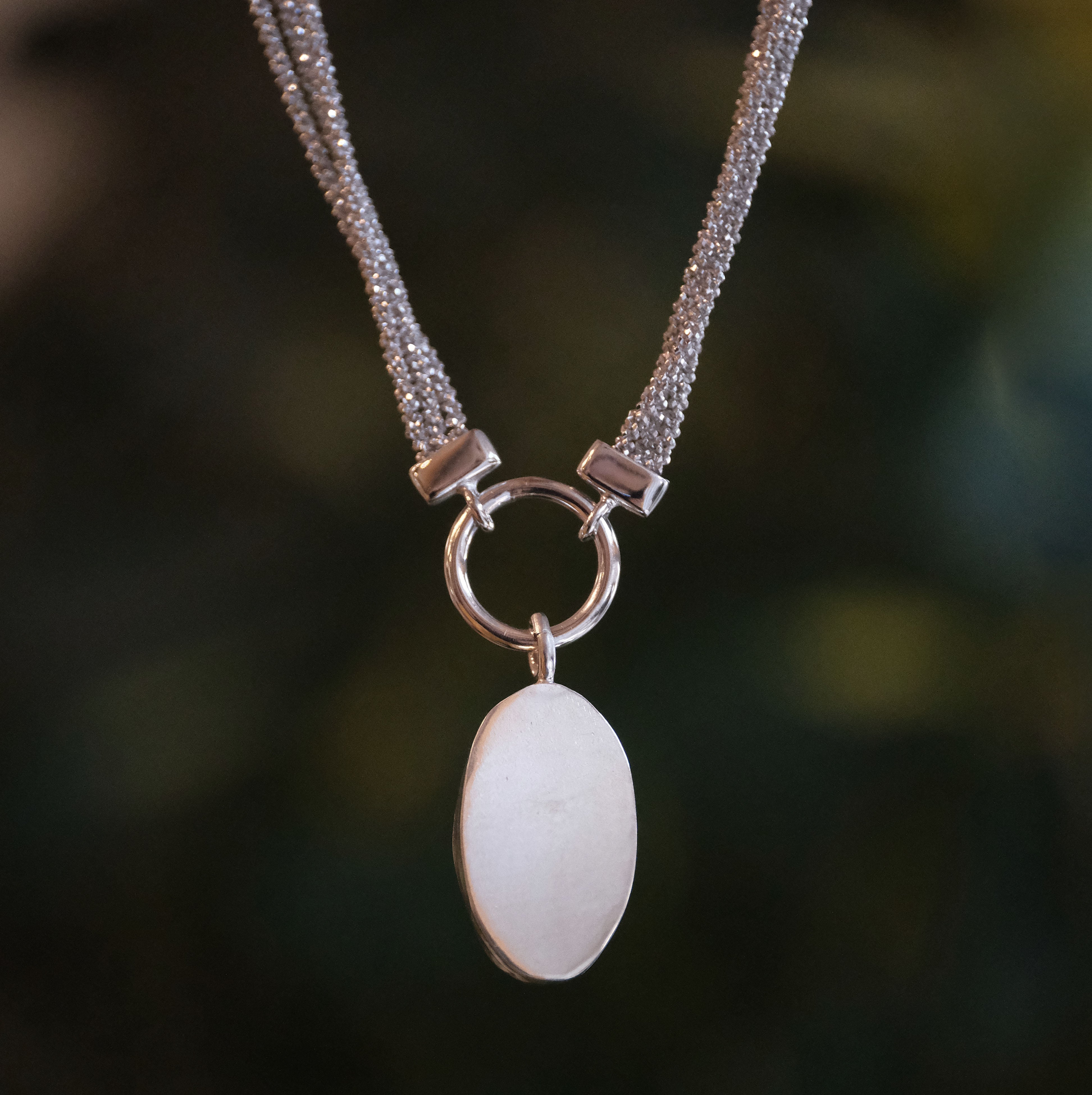 Pyrite + Sterling Malta Necklace - One of a Kind