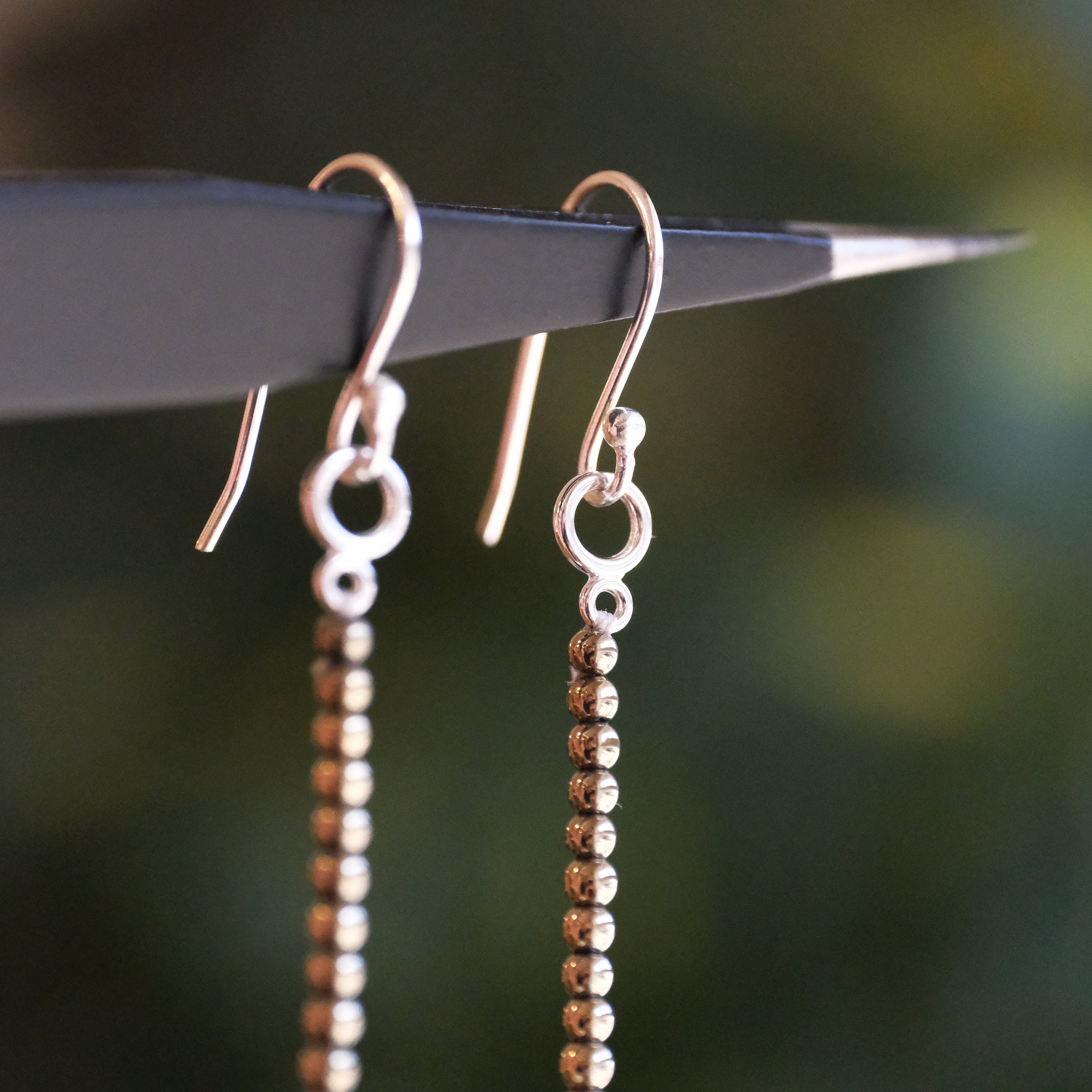 Yo Yo Pyrite + Mother of Pearl Earrings - One of a Kind