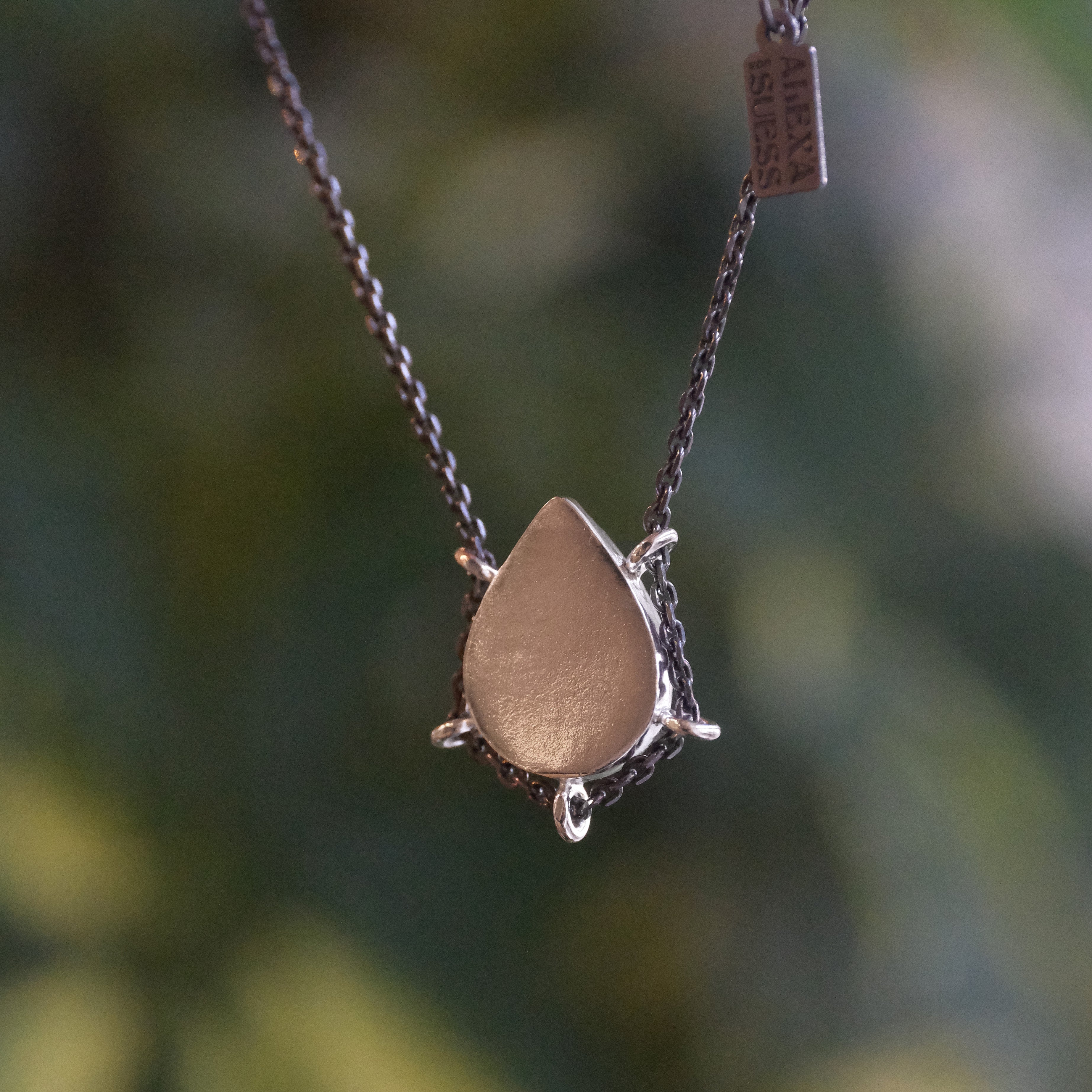 Rainbow Moonstone Path Necklace - One of a Kind