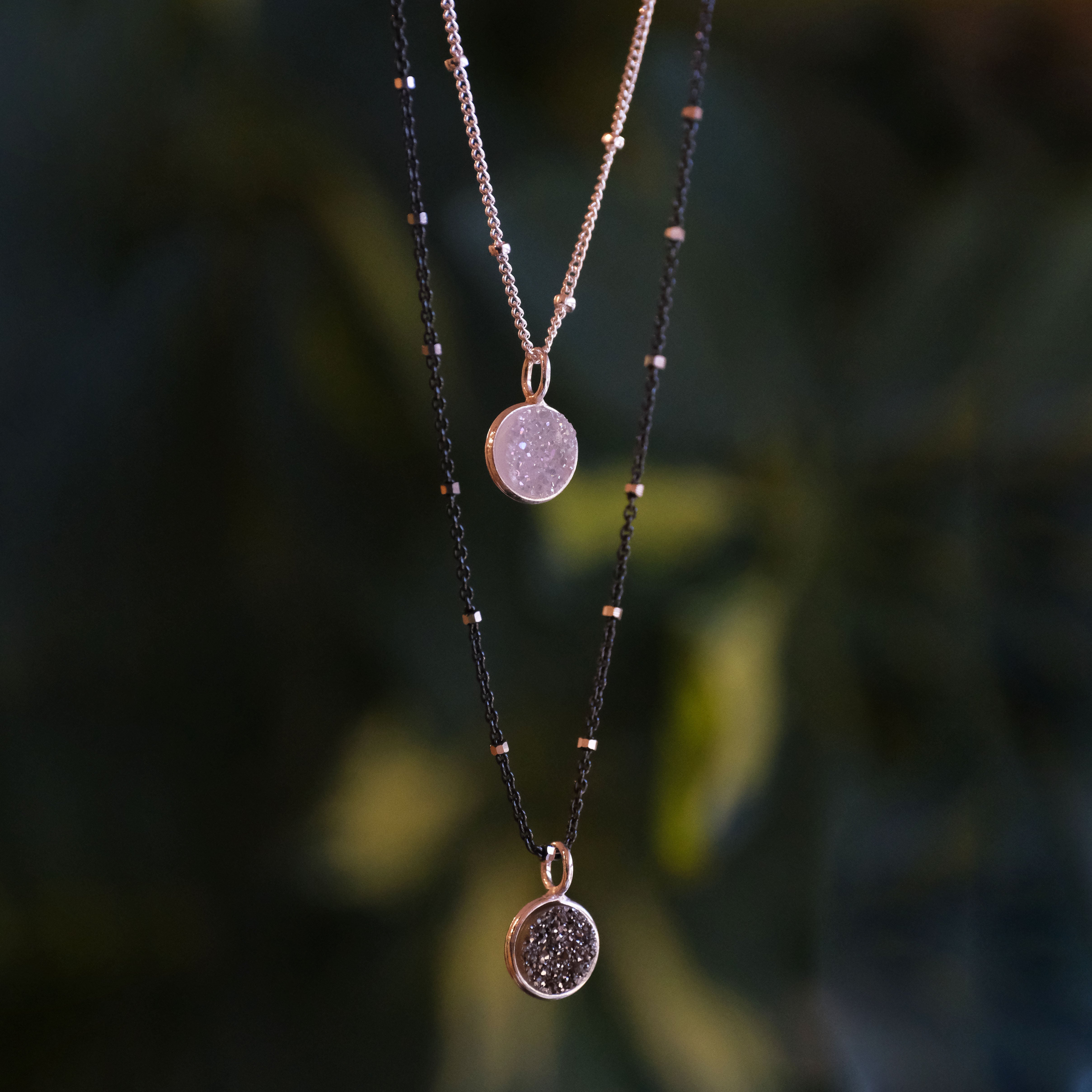 Shine on Druzy + Sterling Necklace
