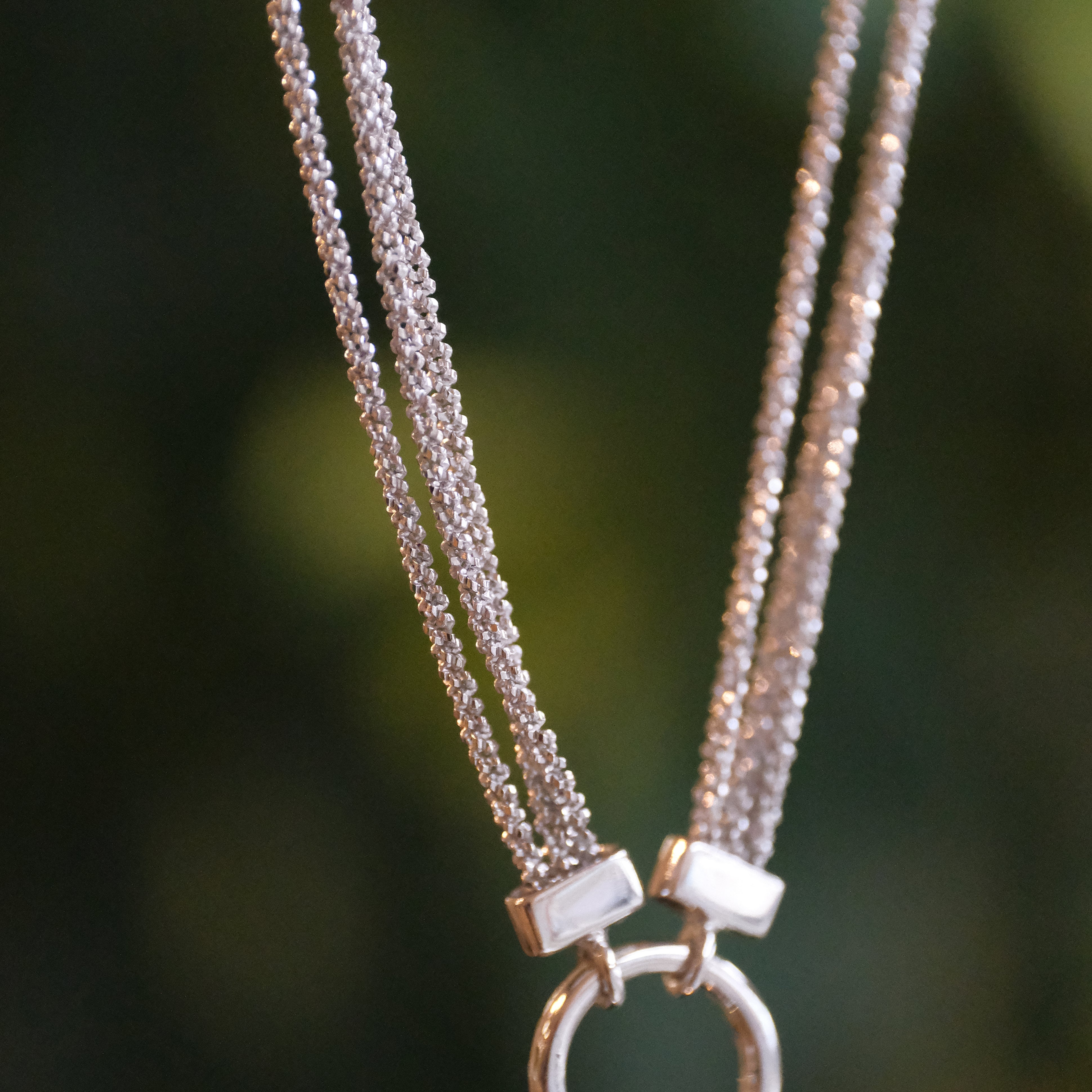 Moonstone + Sterling Malta Necklace - One of a Kind