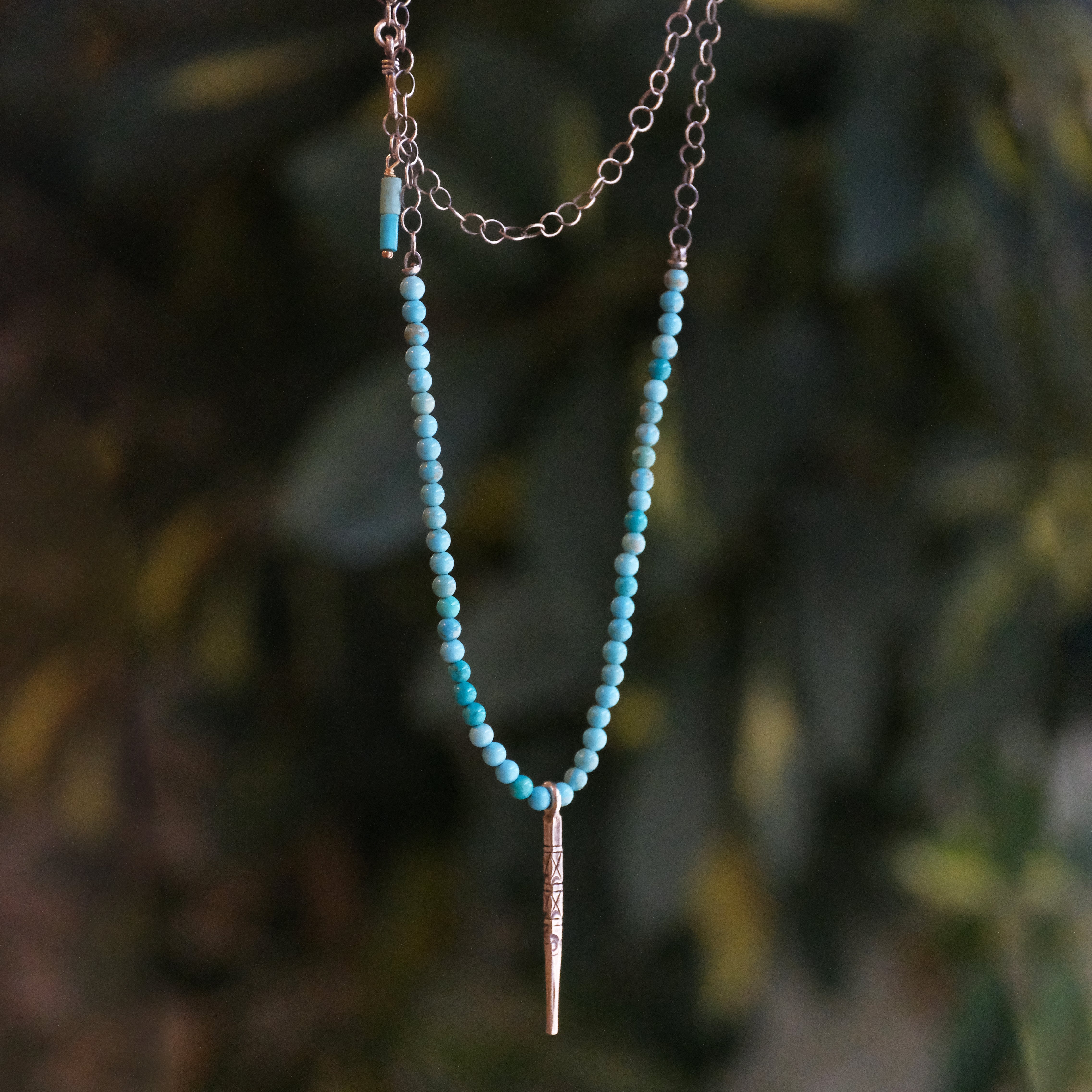 Ojani Turquoise + Sterling Necklace - One of a Kind