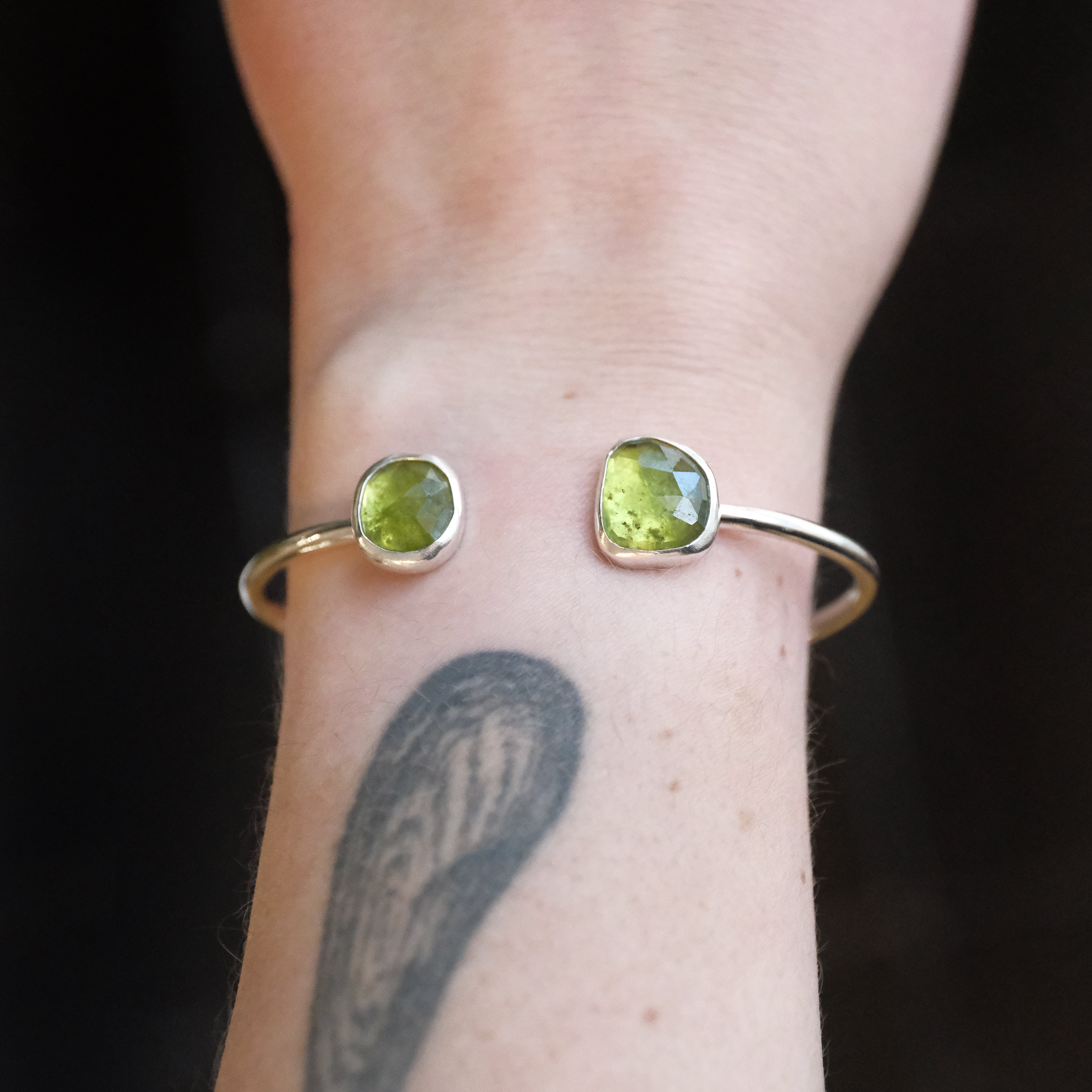 Vesuvianite Duo Cuff - One of a Kind