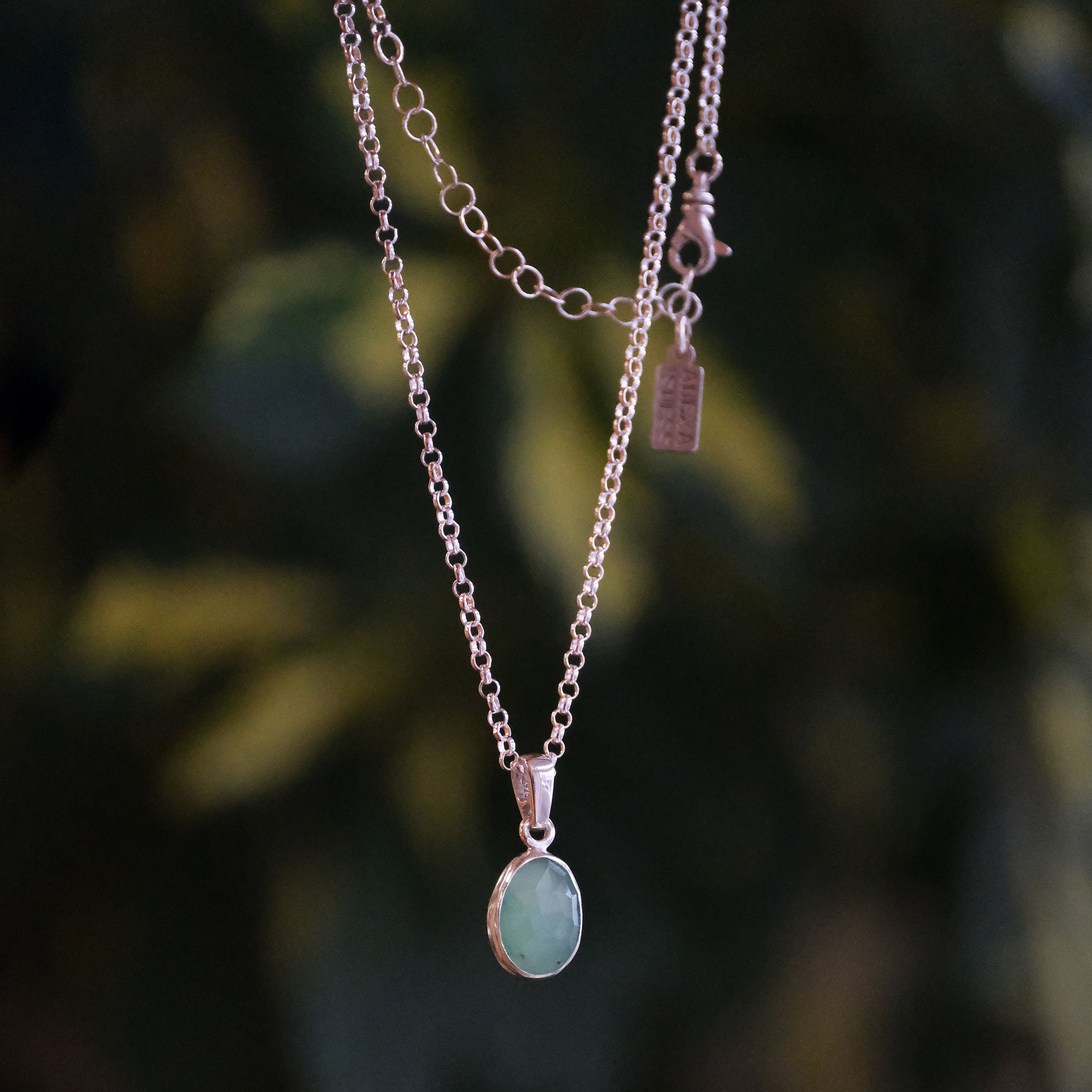 Chalcedony Solo Necklace