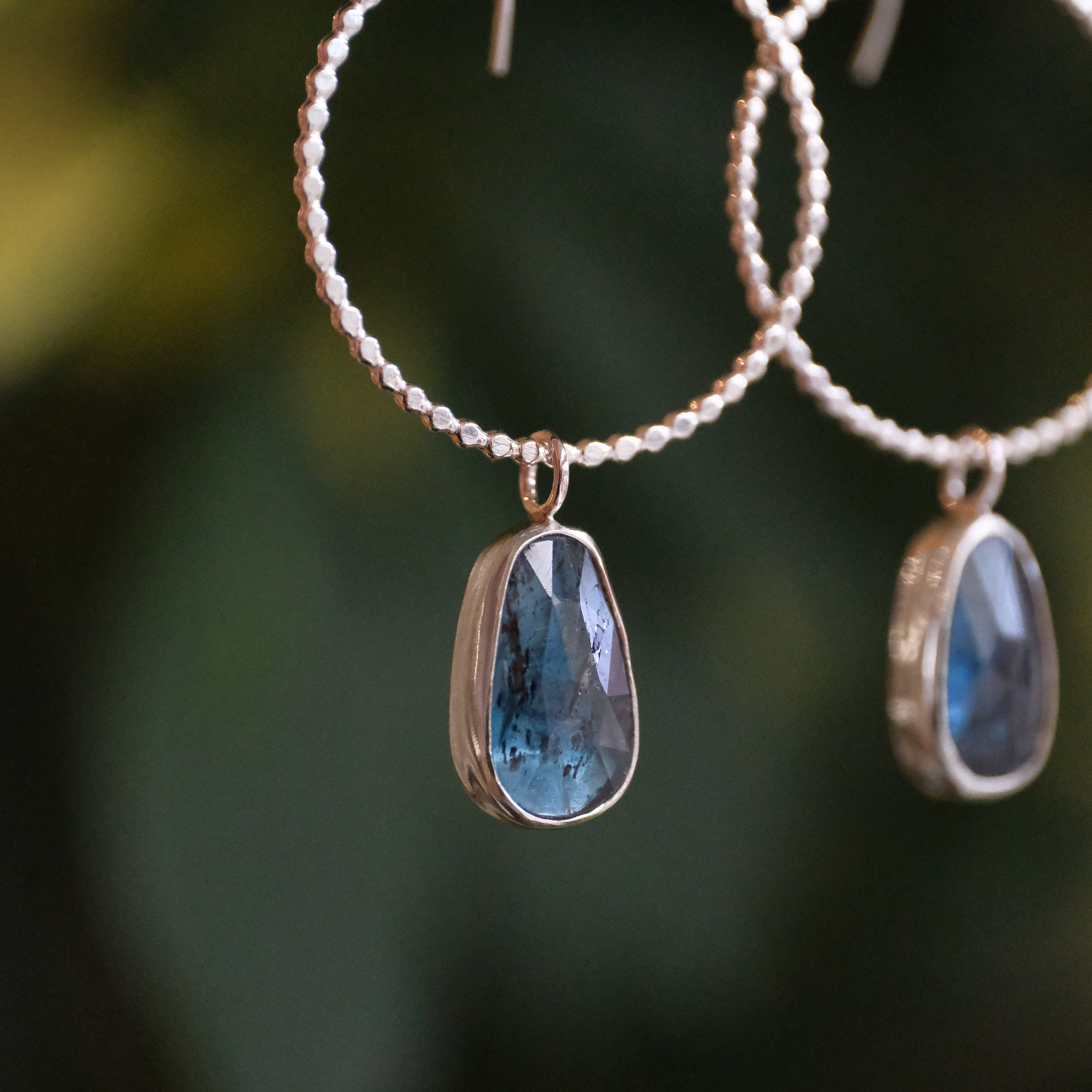 Kyanite Fizz Hoops - One of a Kind