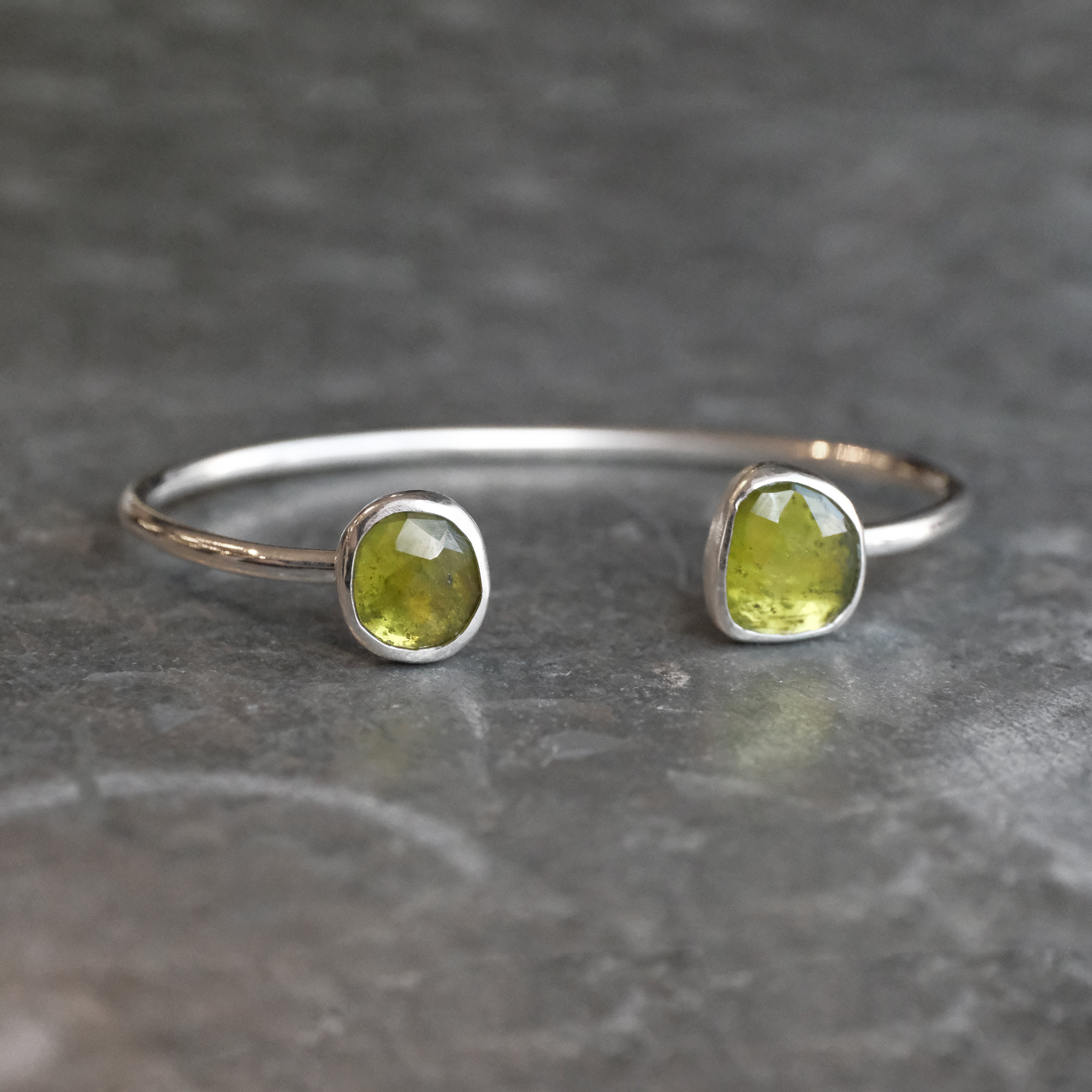 Vesuvianite Duo Cuff - One of a Kind
