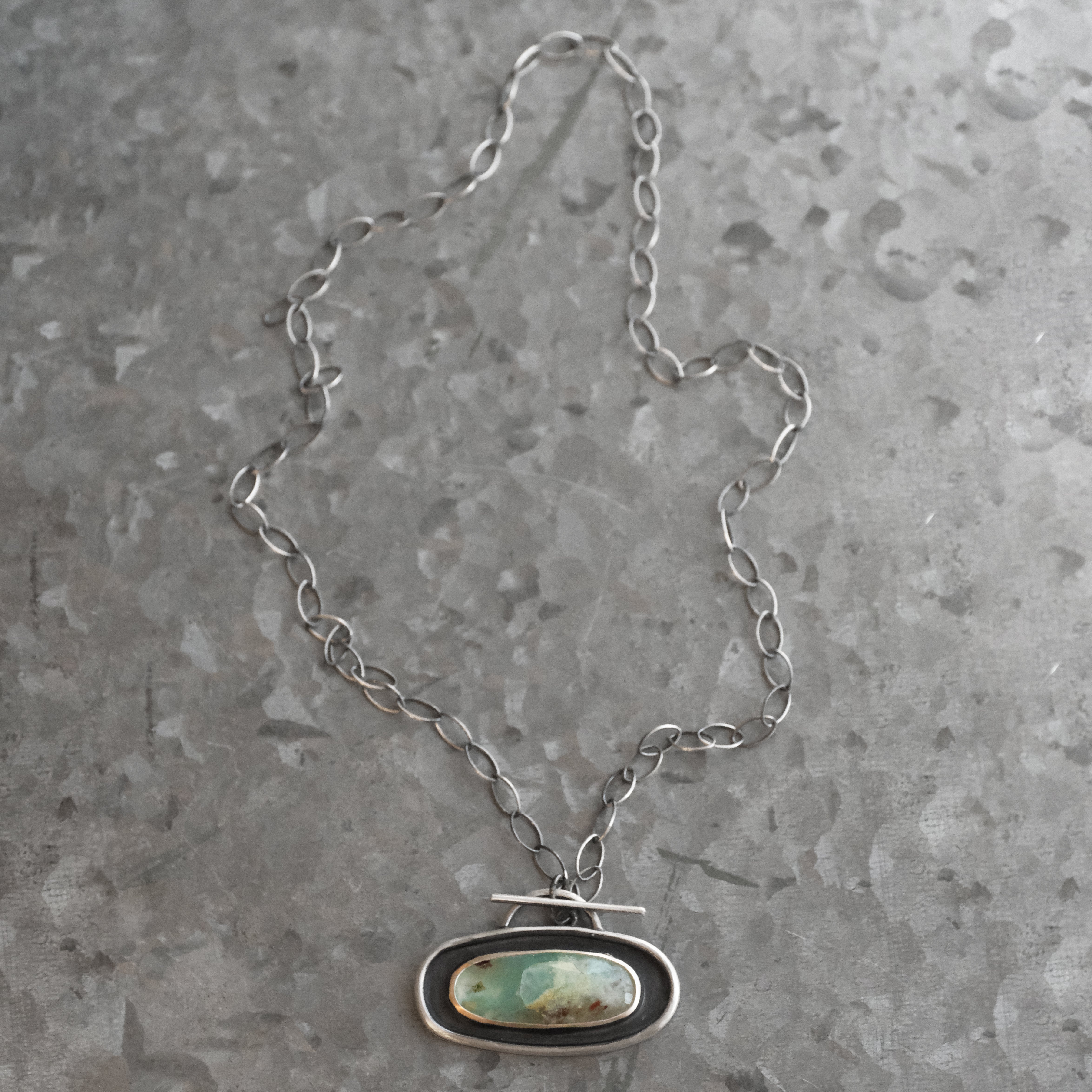 Aquaprase Toggle Necklace - One of a Kind
