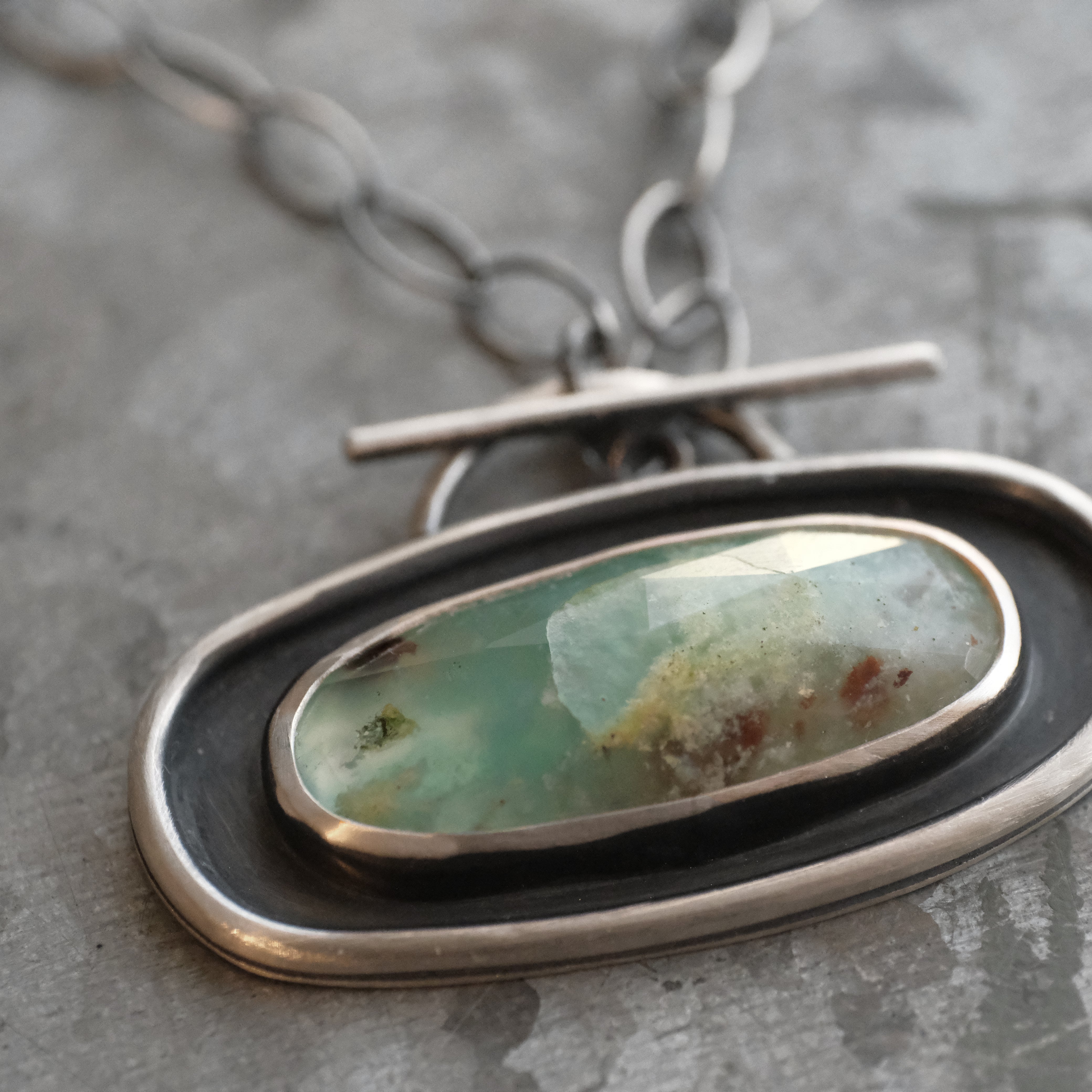 Aquaprase Toggle Necklace - One of a Kind