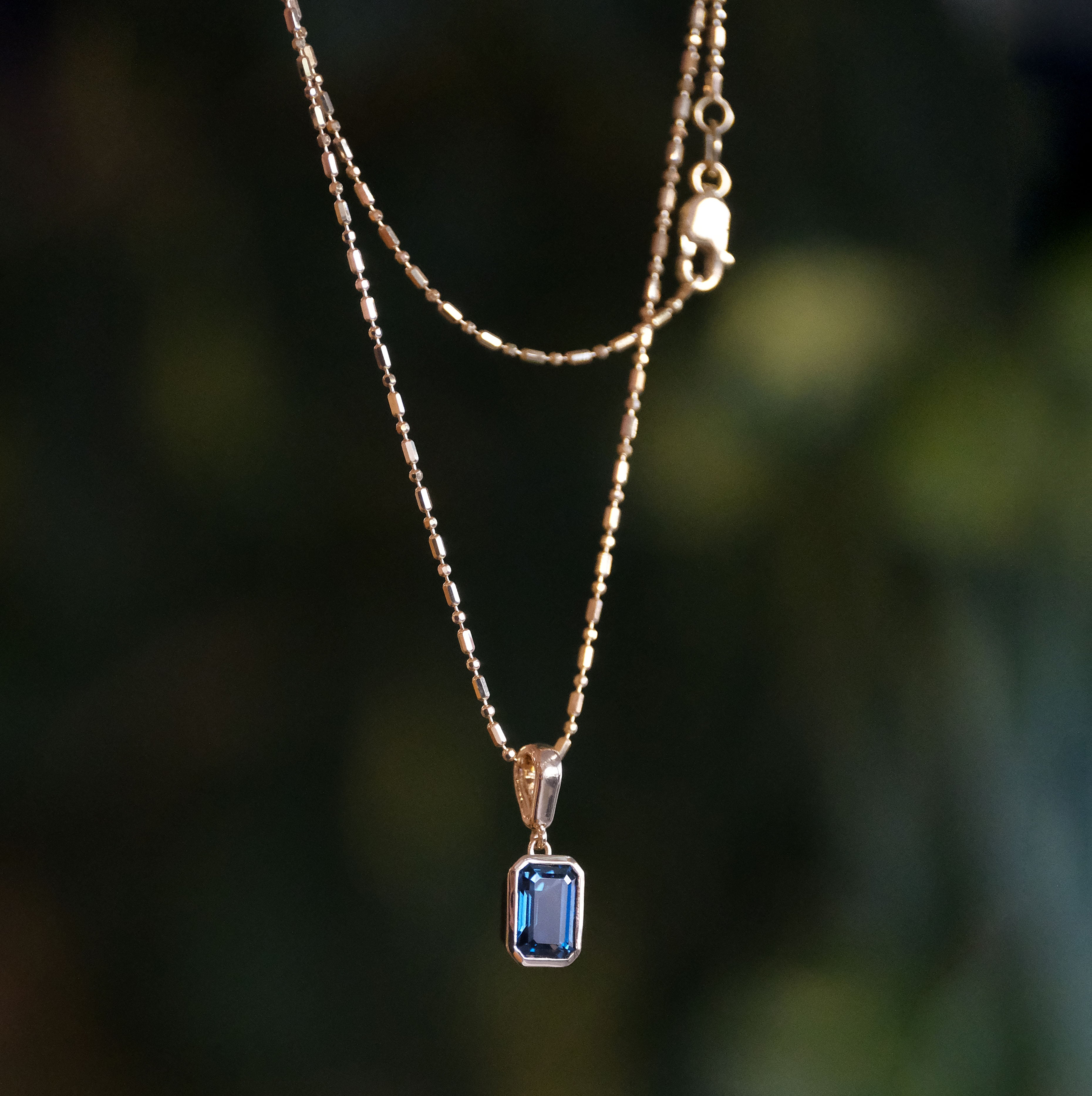 14k + London Blue Topaz Calais Necklace