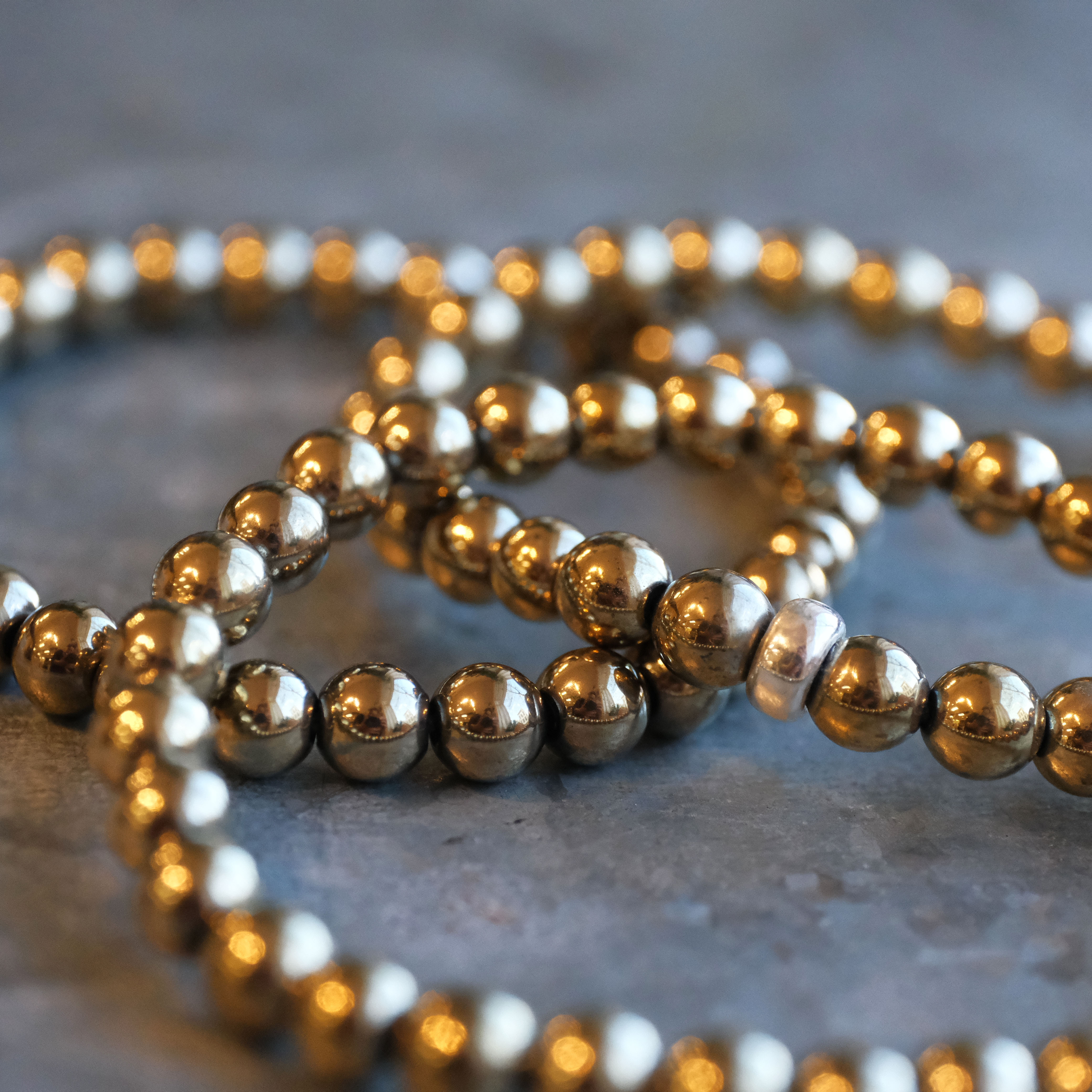 Pyrite Gemstone Bracelet