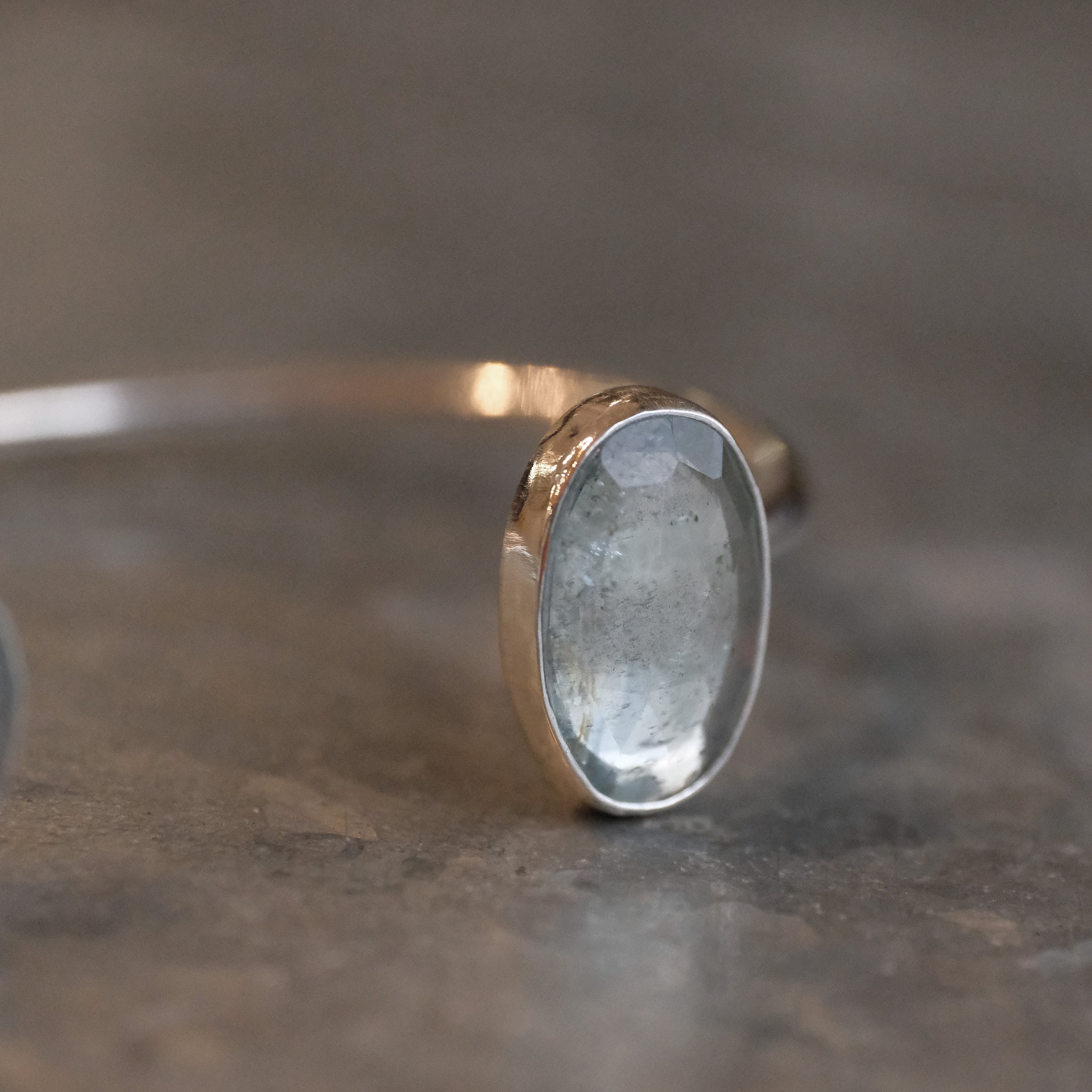Aquamarine Duo Cuff - One of a Kind