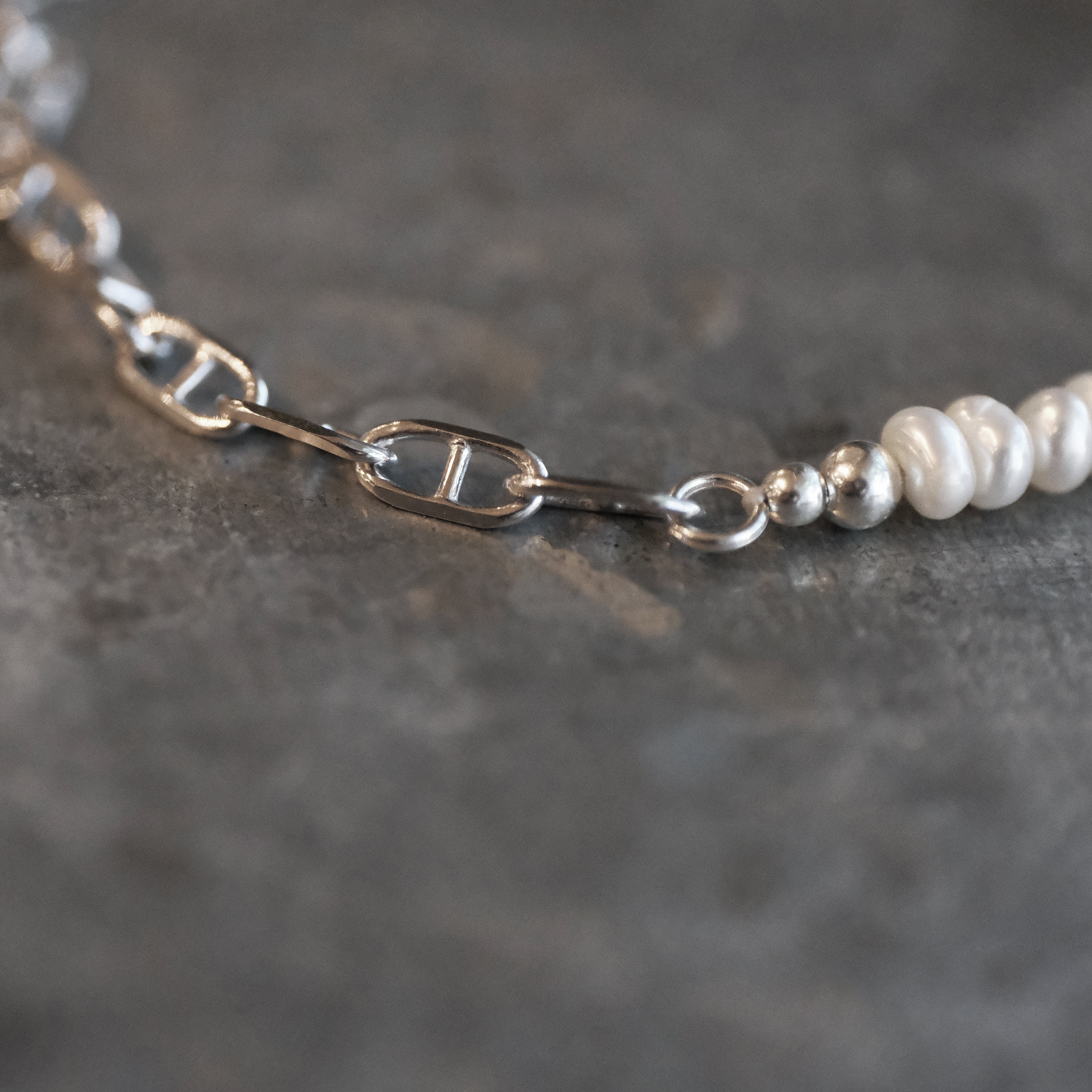 Freshwater Pearl + Sterling Layla Bracelet