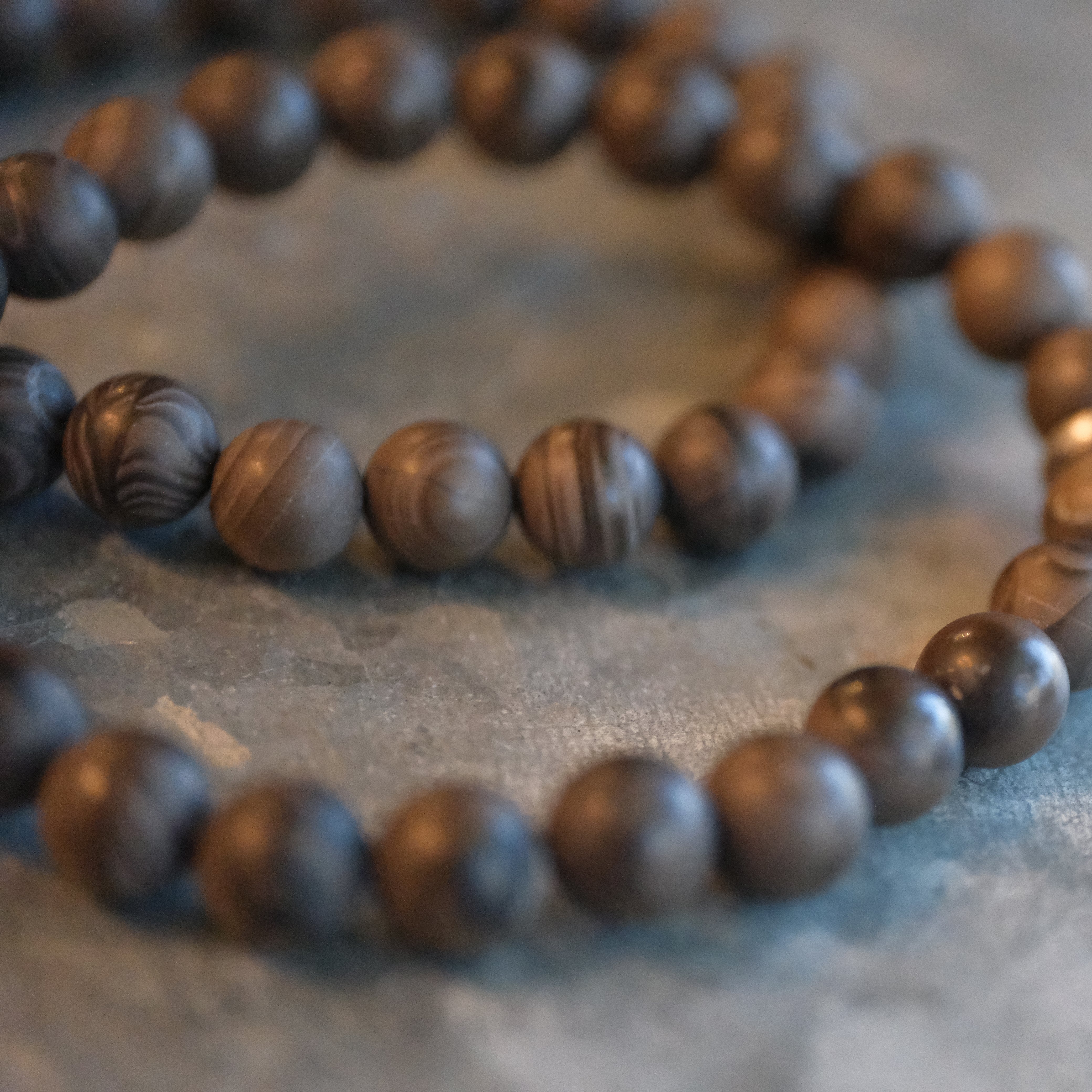 Brazilian Coffee Jasper + Sterling Bracelet