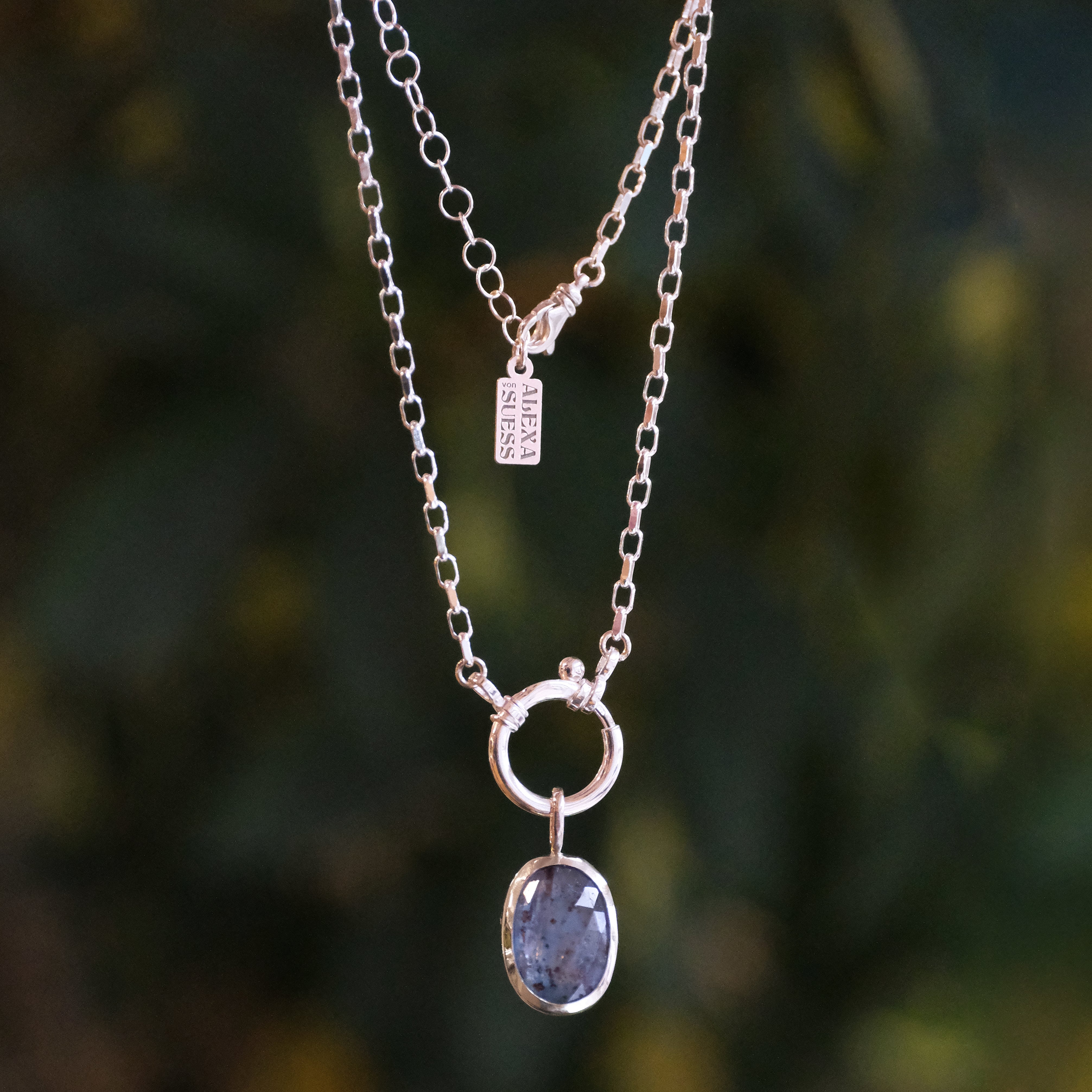 Kyanite Charm Keeper Necklace - One of a Kind