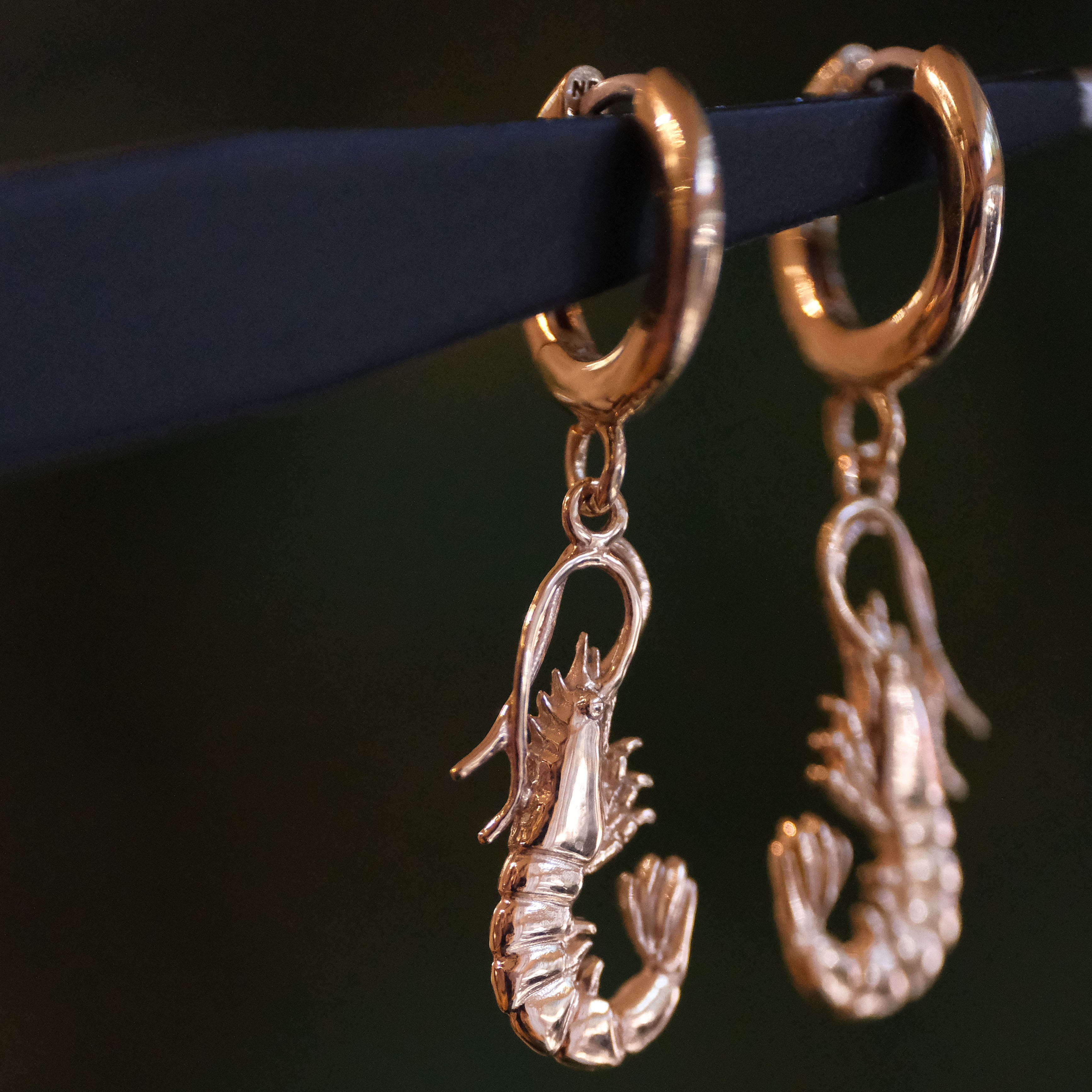 Bronze + Sterling Shrimpy Huggers