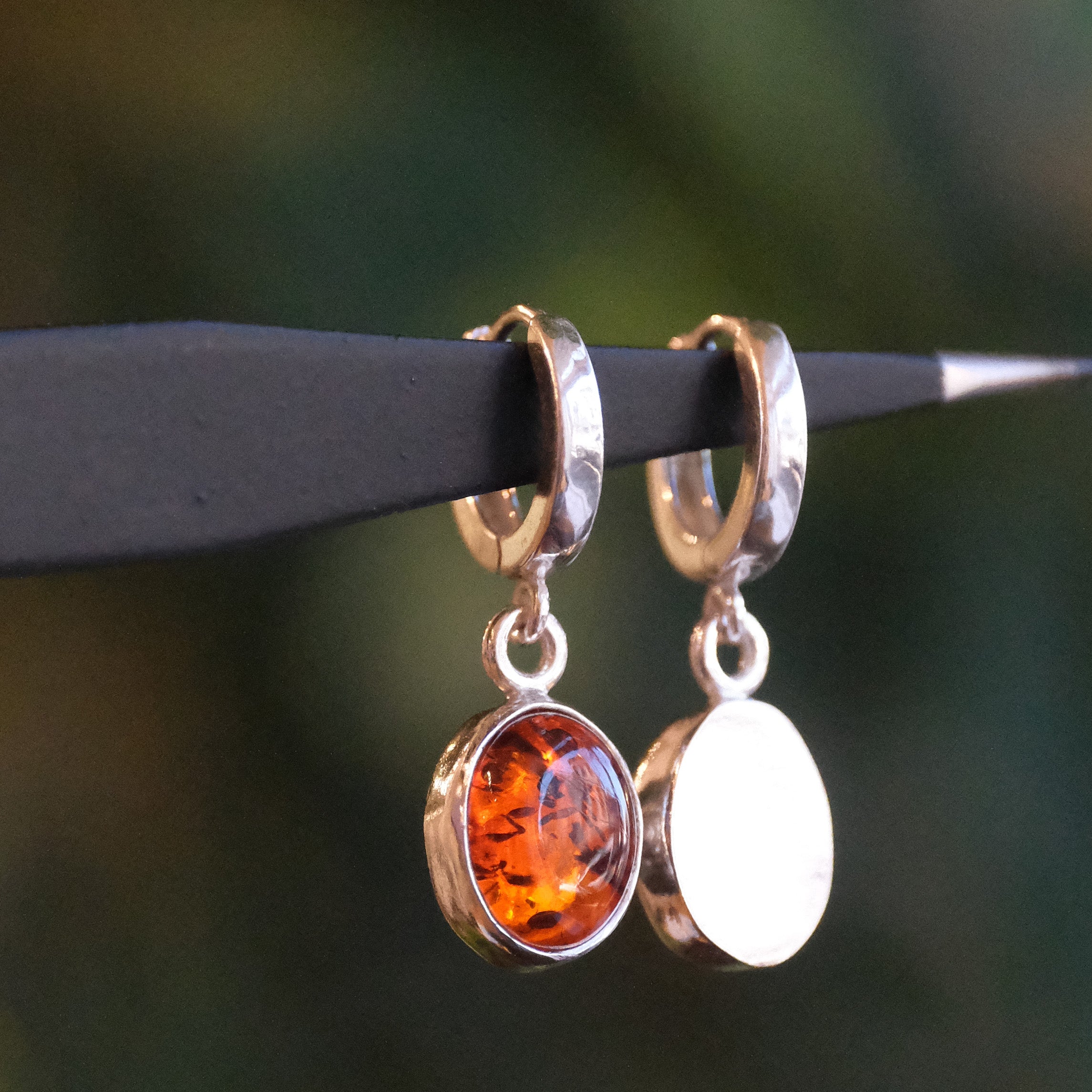 Honey Queen Amber Earrings - One of a Kind