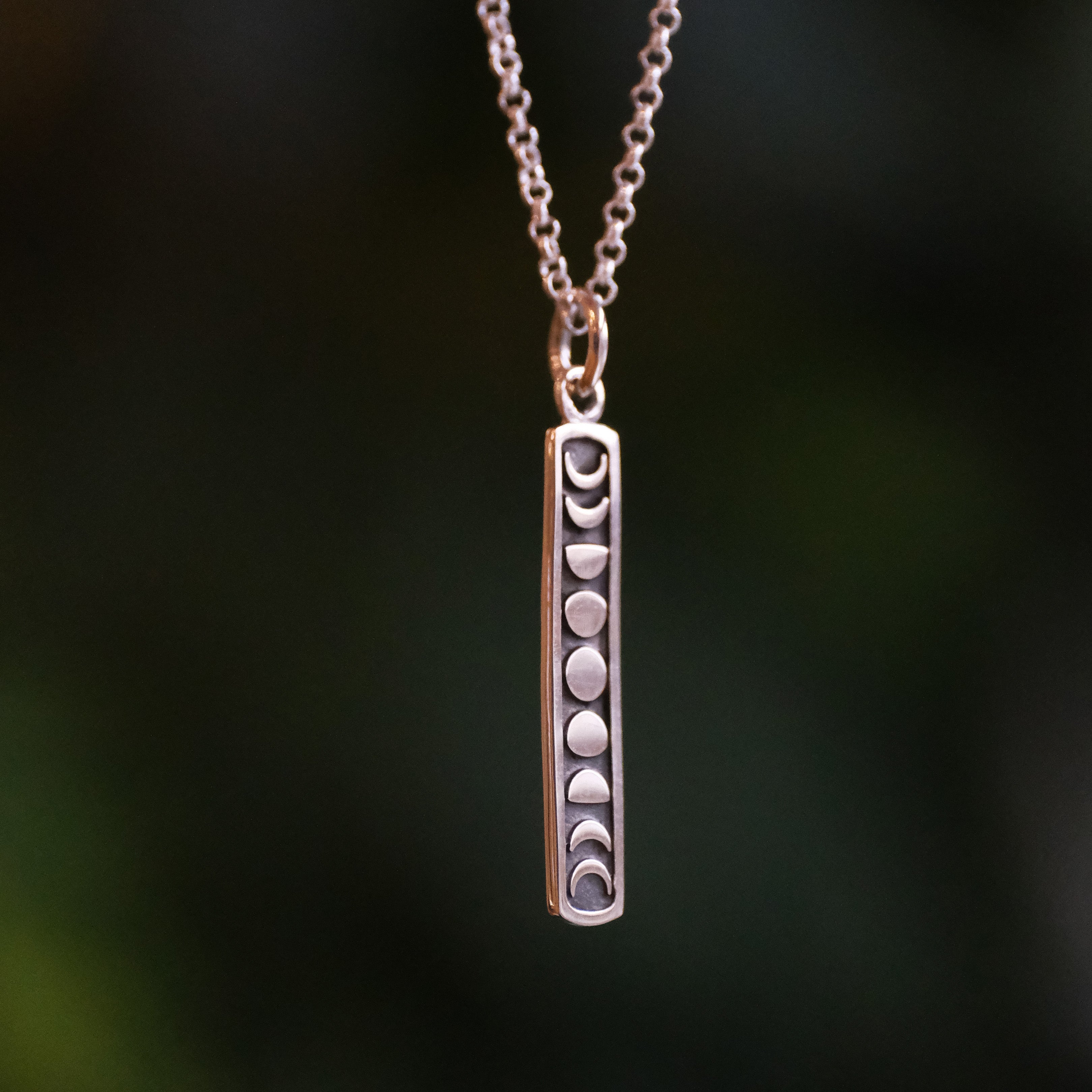 Sterling Moon Phase Necklace