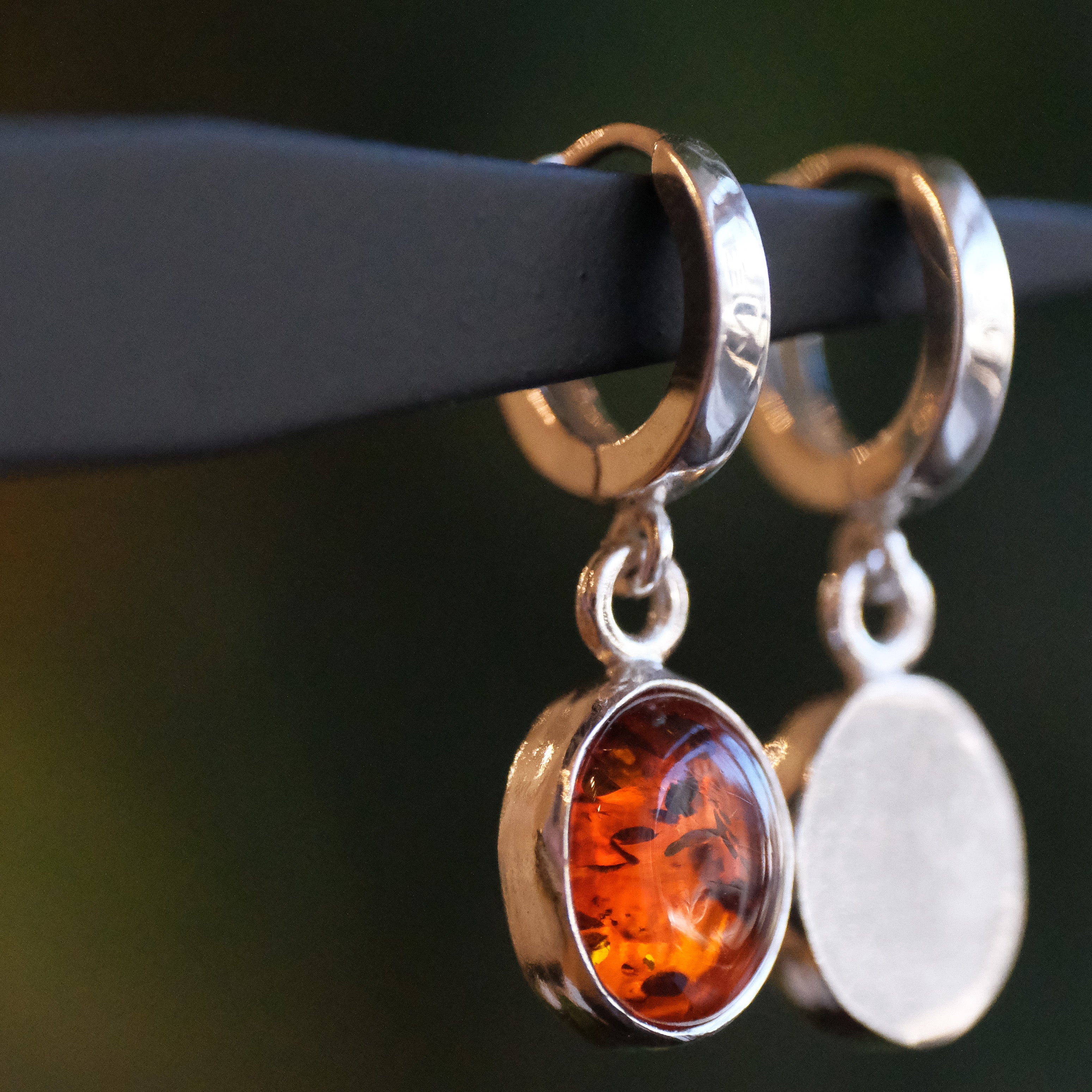 Honey Queen Amber Earrings - One of a Kind