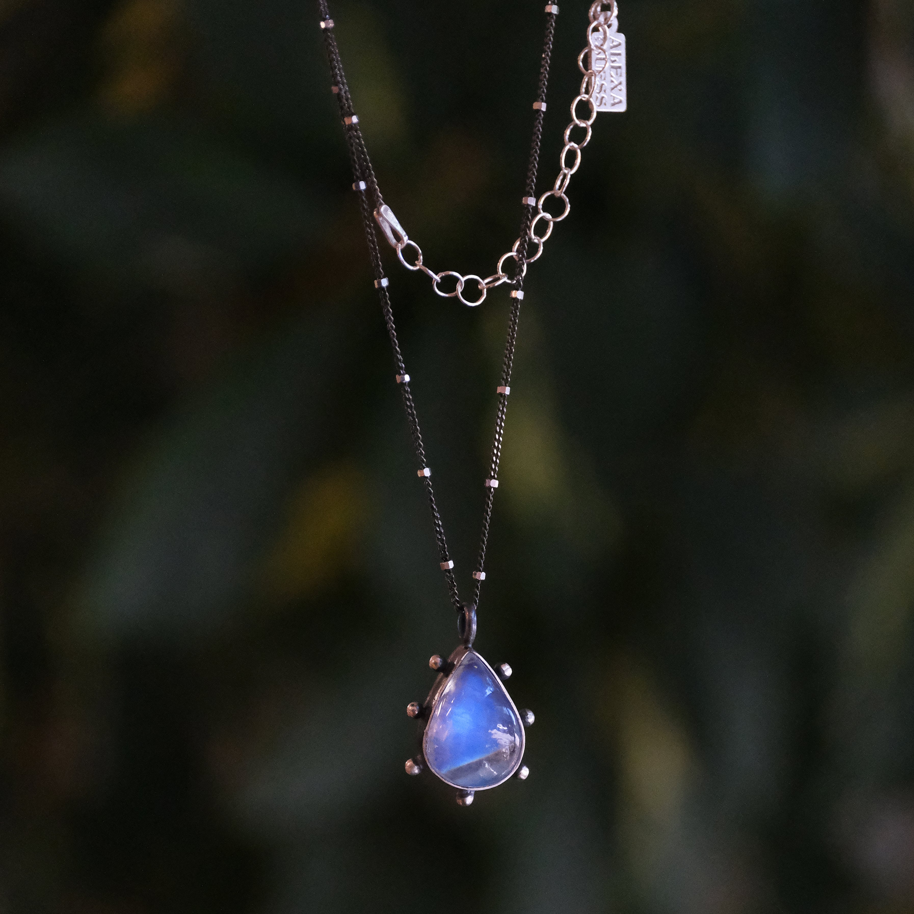 Moonstone + Sterling Galileo Necklace - One of a Kind