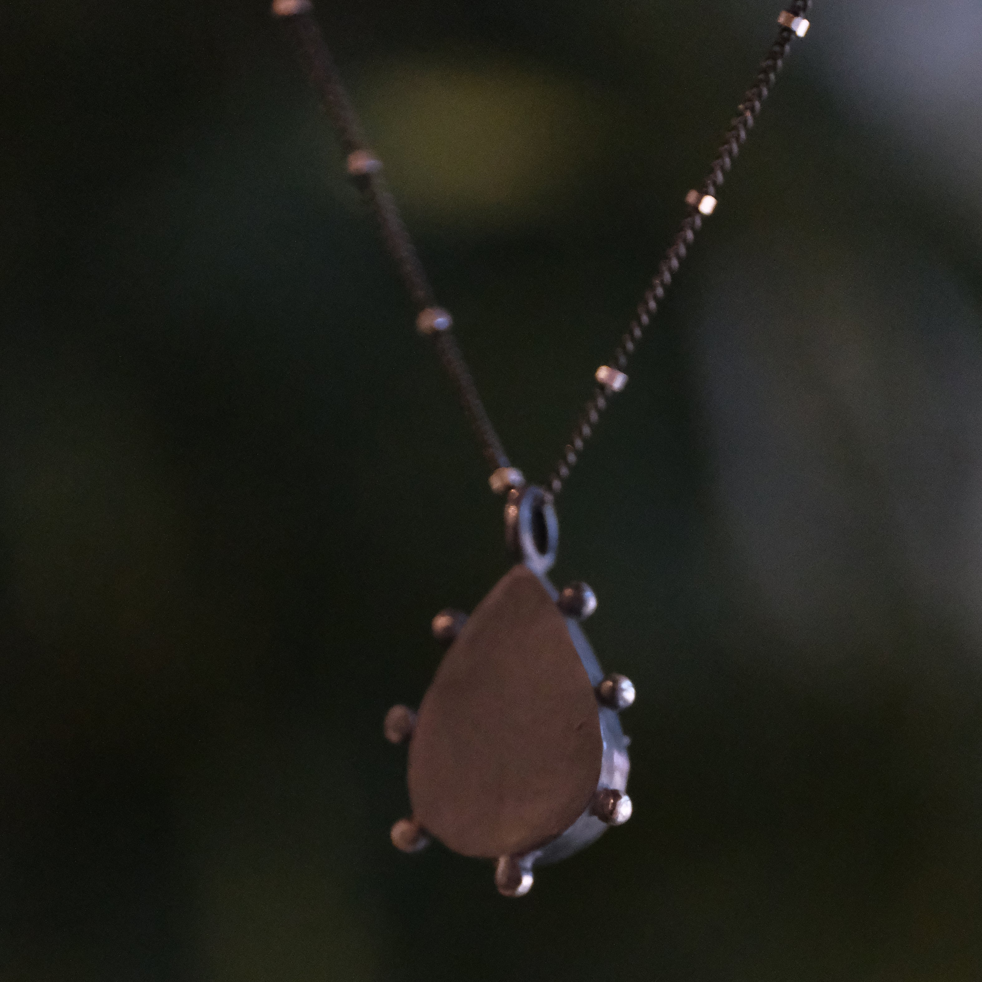 Moonstone + Sterling Galileo Necklace - One of a Kind