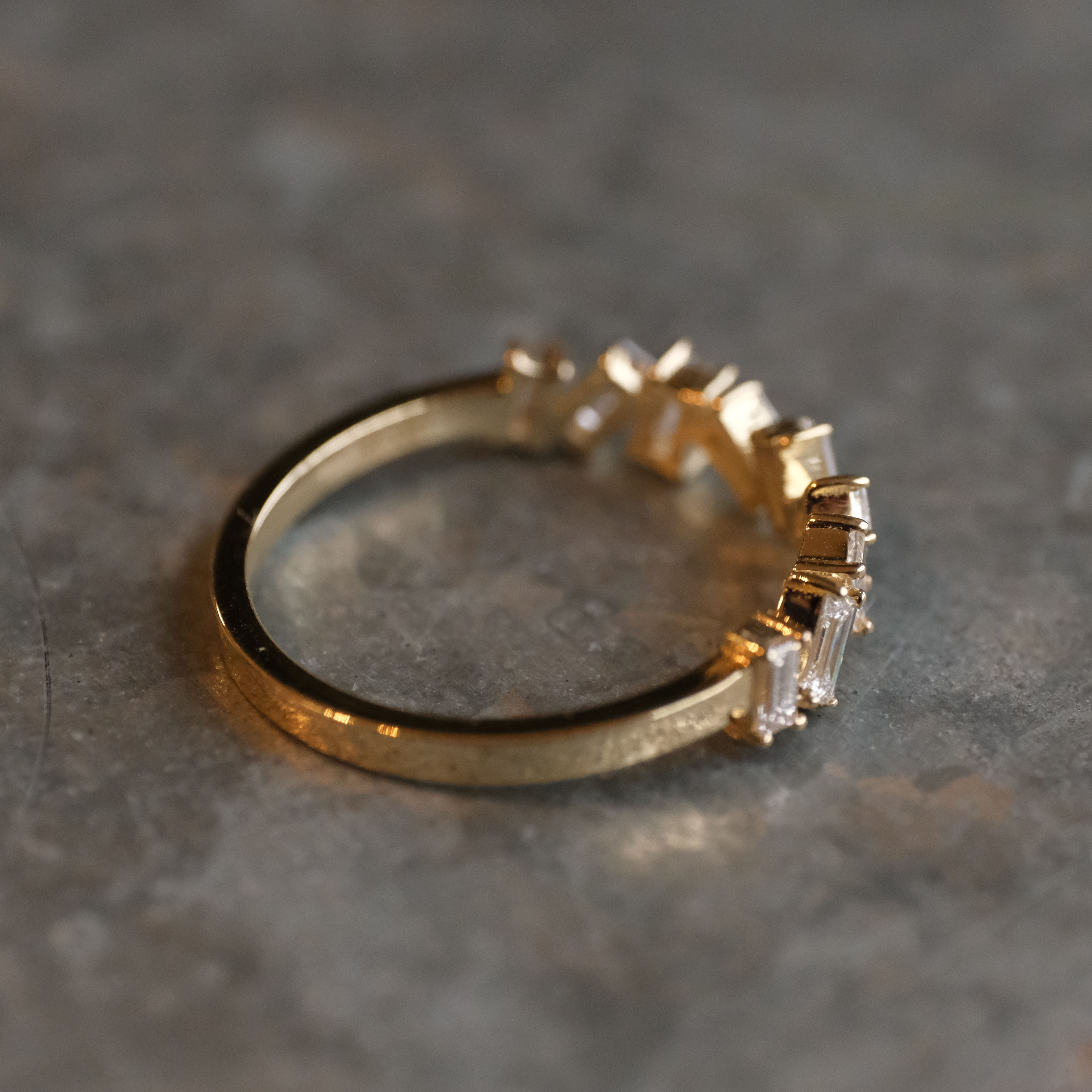14k + Lab Diamond Allegro Ring
