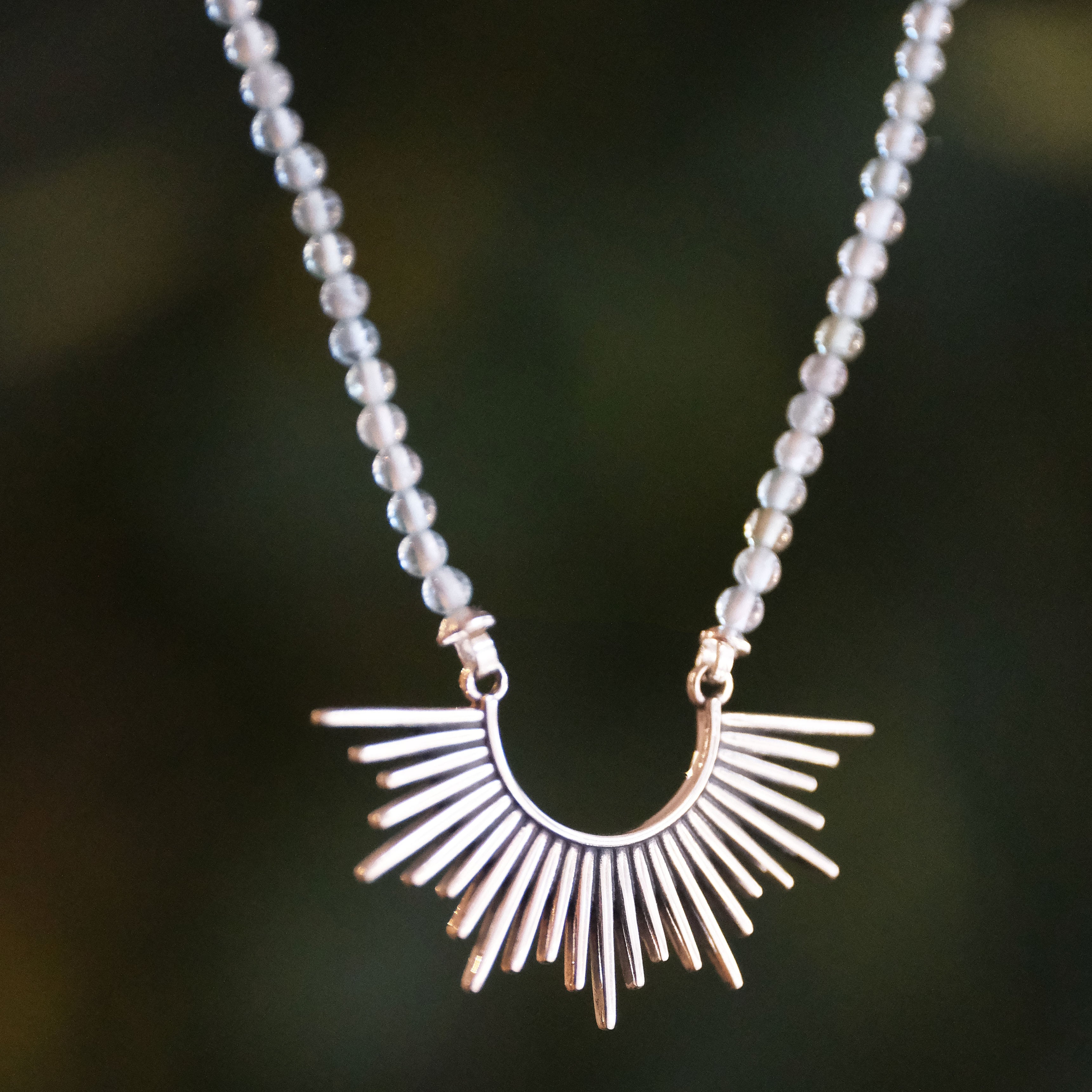 Sundown Apatite + Sterling Necklace - One of a Kind