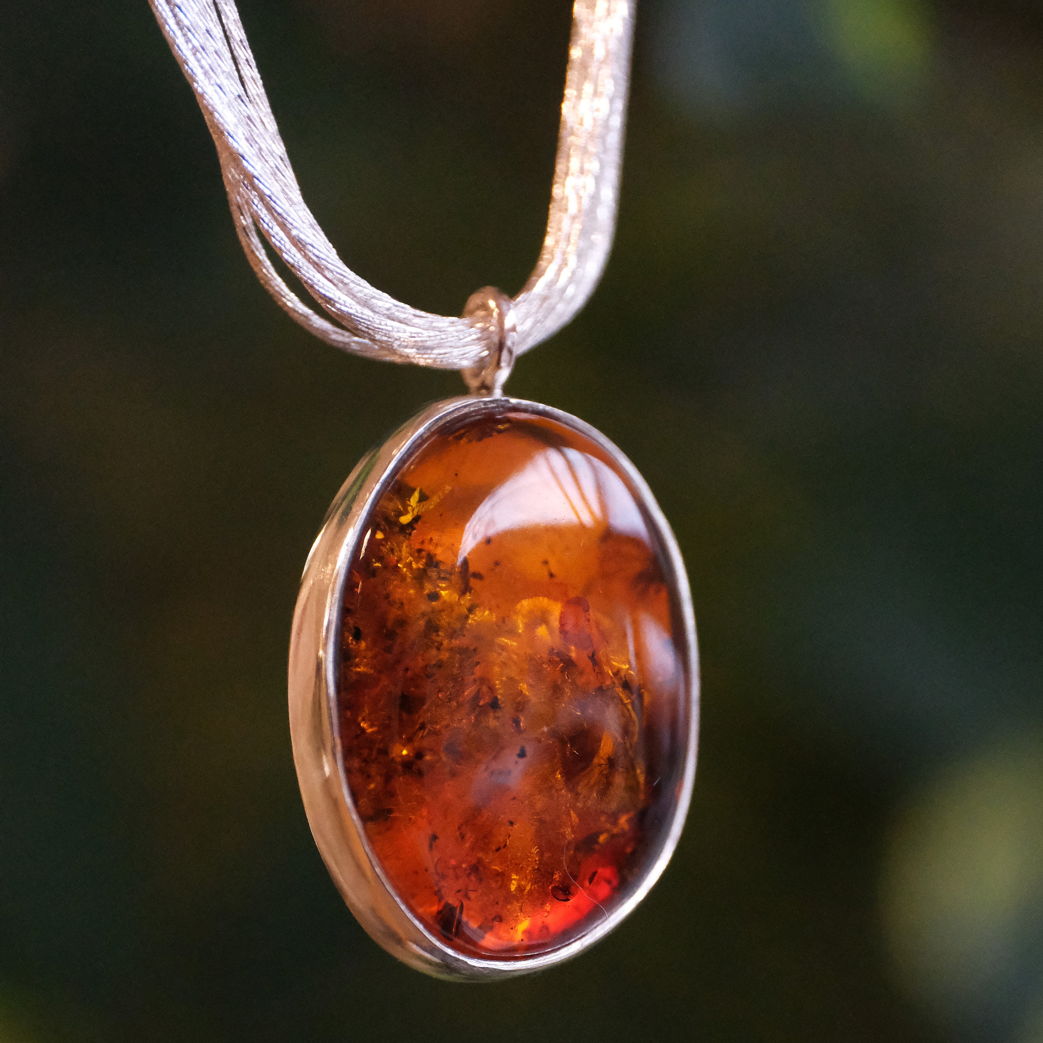 Amber Liquid Strand Necklace - One of a Kind