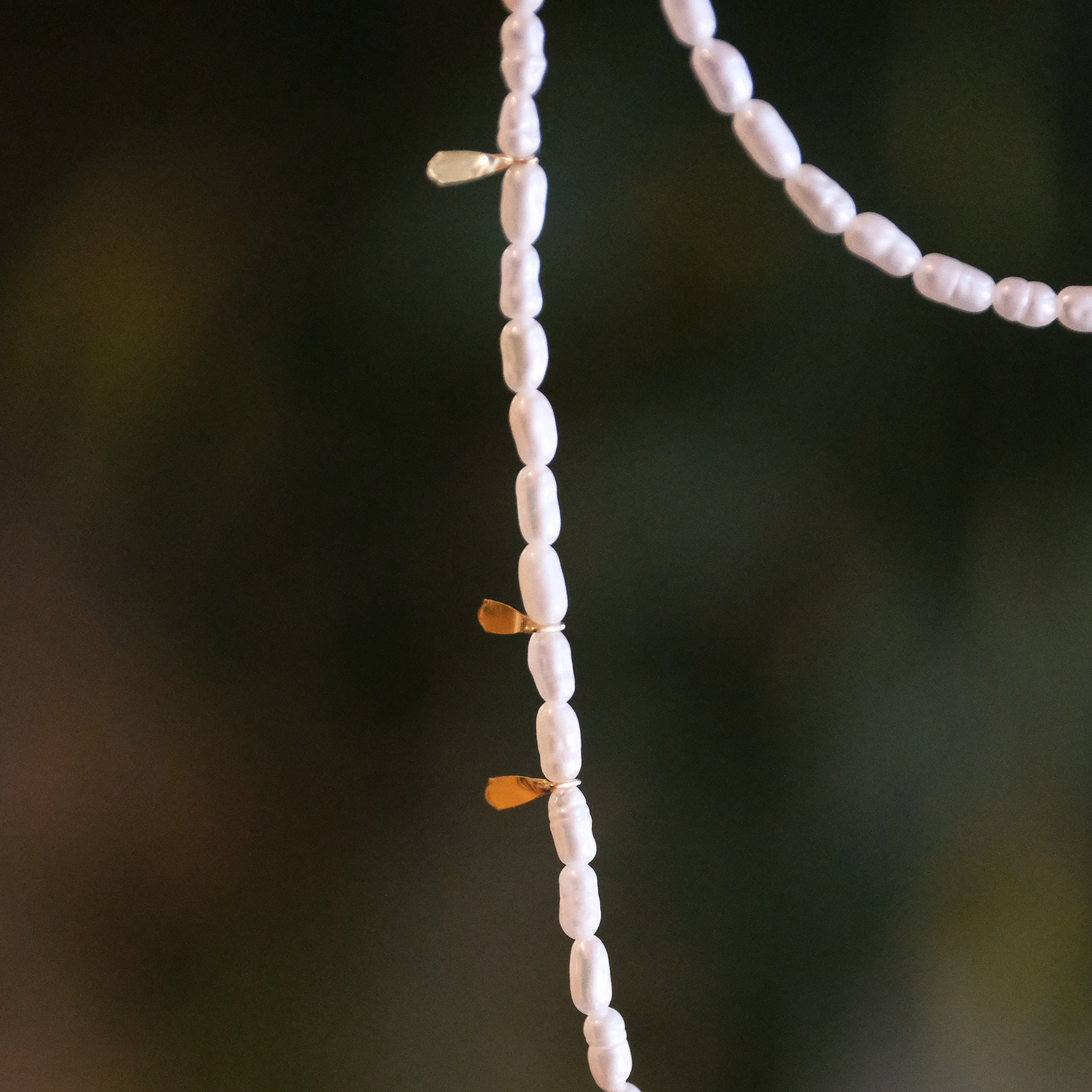 14k + Freshwater Pearl Prickly Pear Necklace - One of a Kind