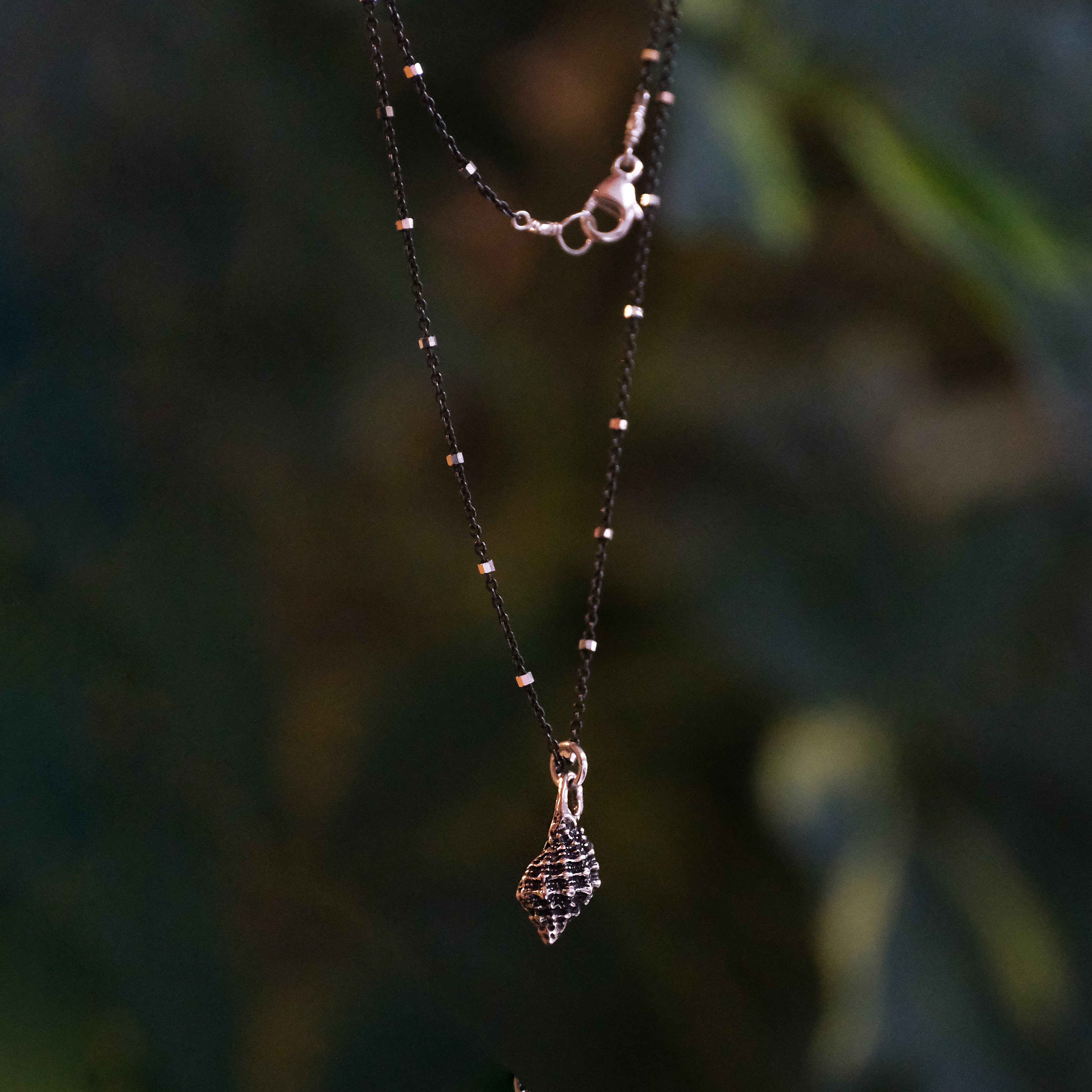 Winter Whelk Sterling Necklace