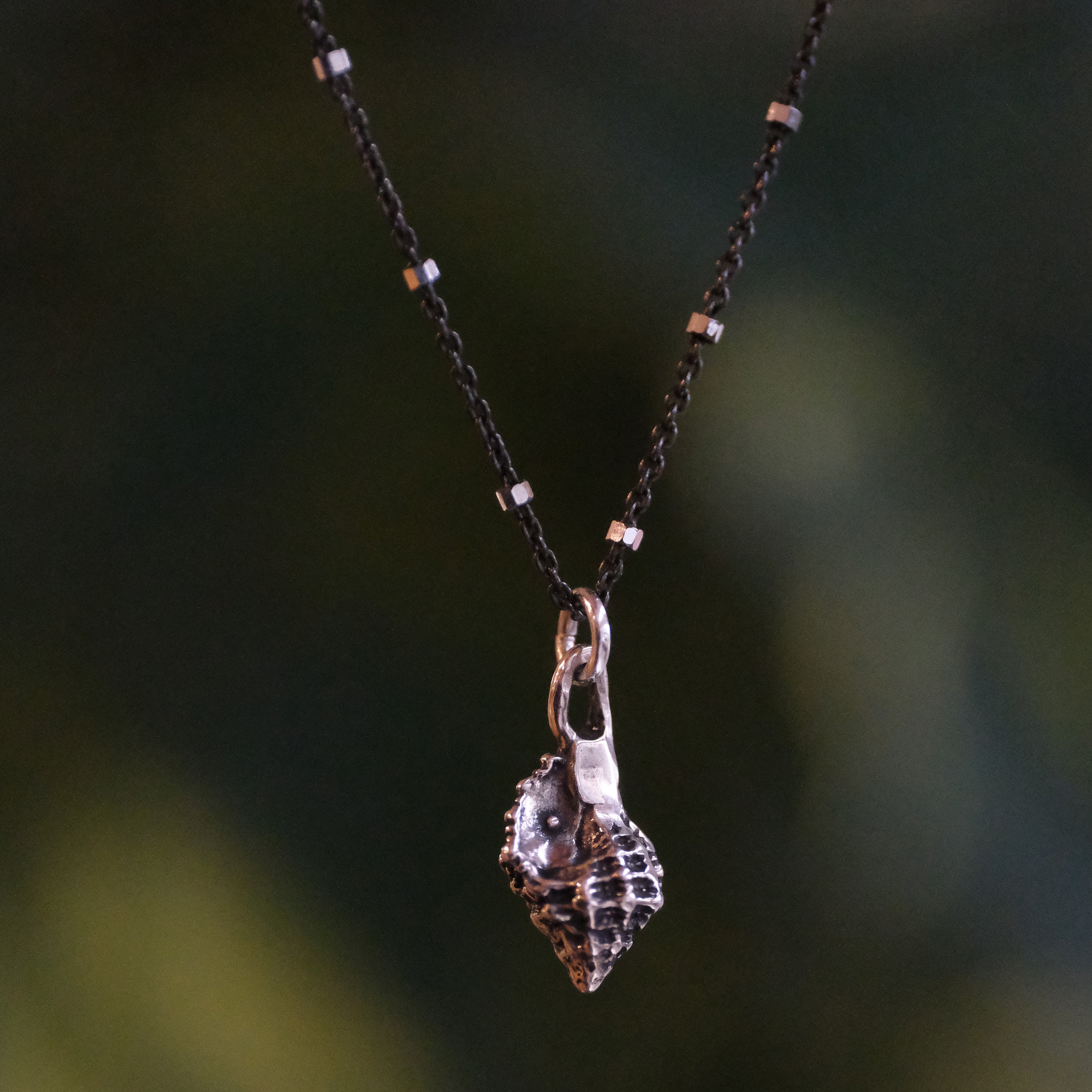 Winter Whelk Sterling Necklace