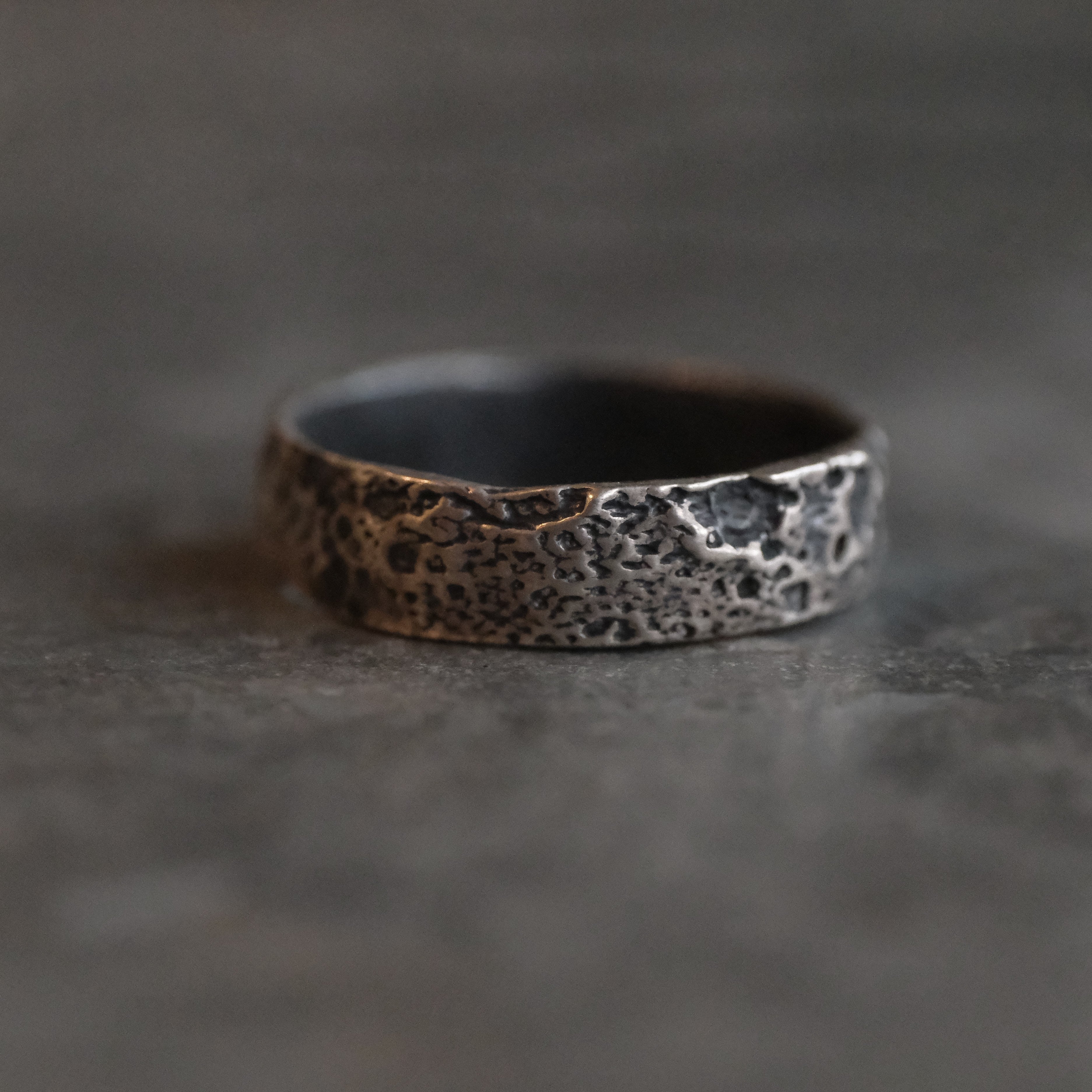 Sterling Lunar Ring (Size 9) - One of a Kind