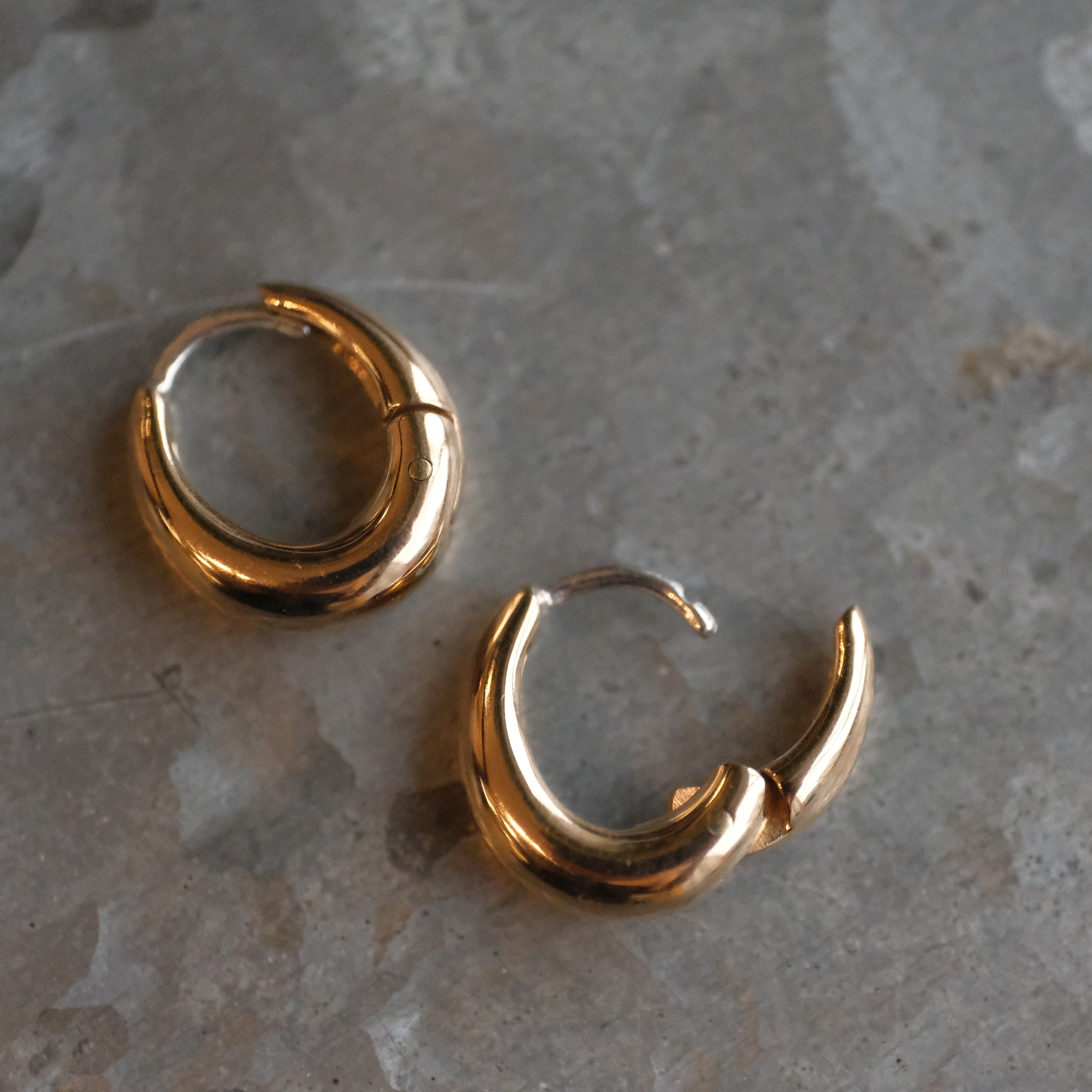 Bronze + Sterling Droplet Huggers