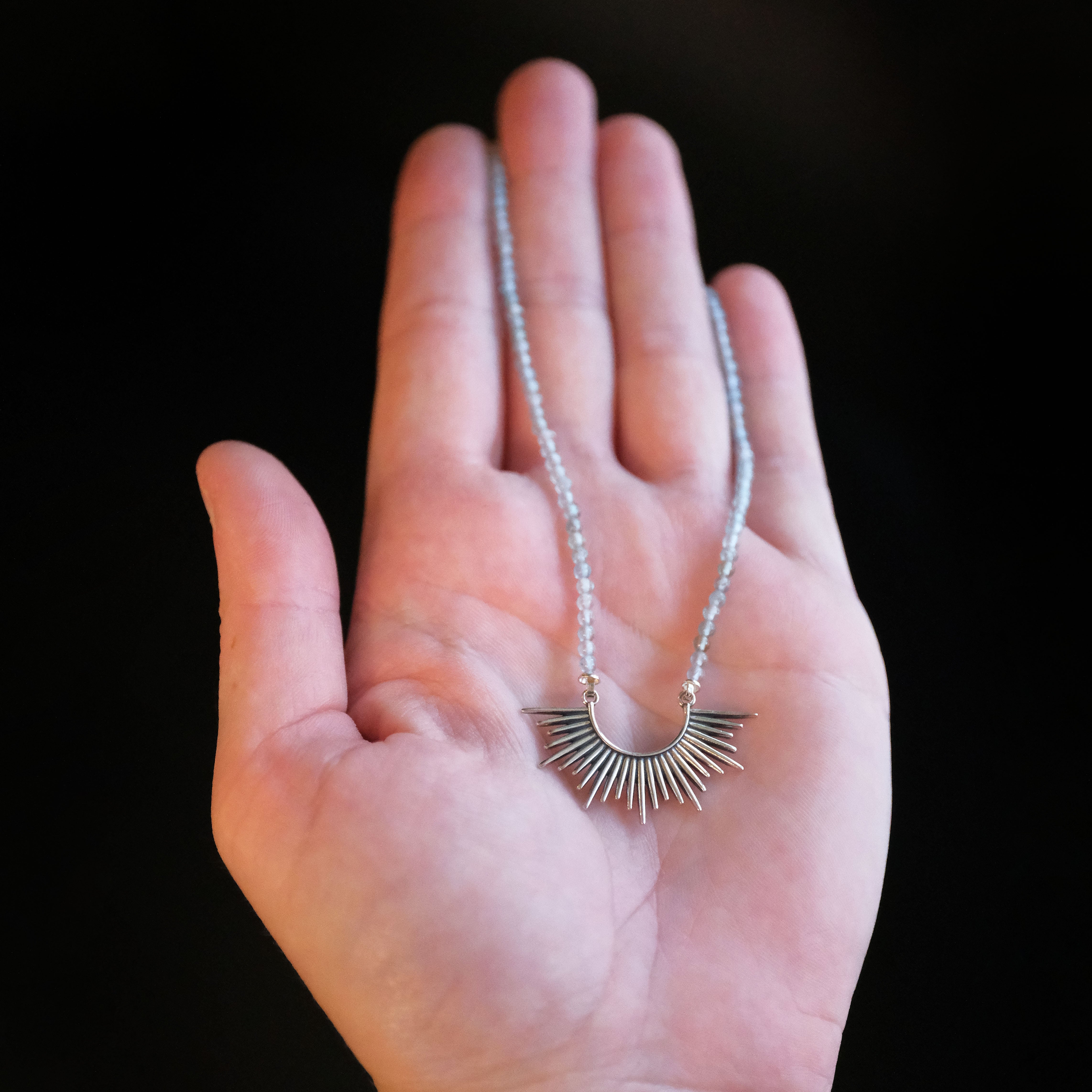 Sundown Apatite + Sterling Necklace - One of a Kind