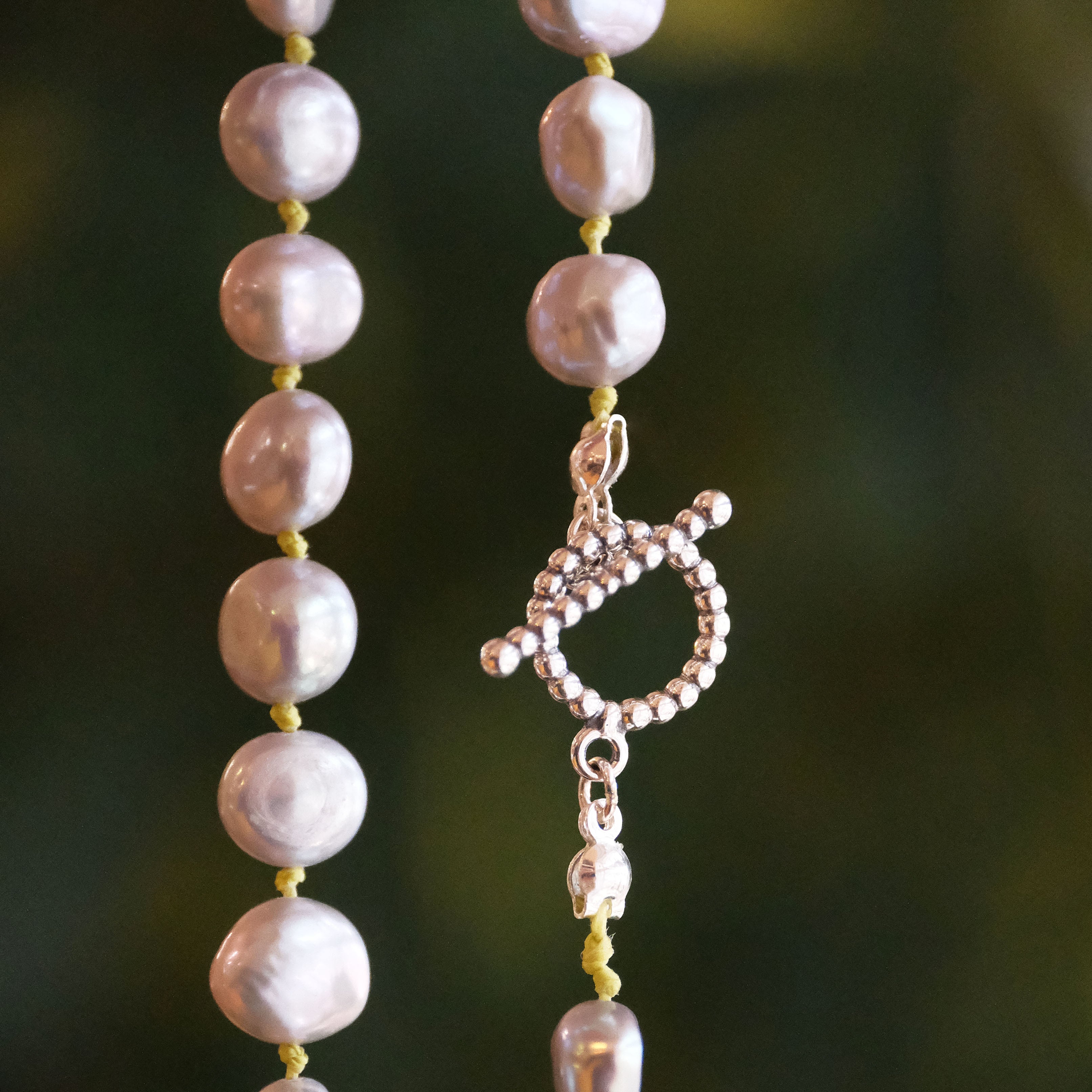 Dove Grey Freshwater Pearl Sprout Necklace - One of a Kind