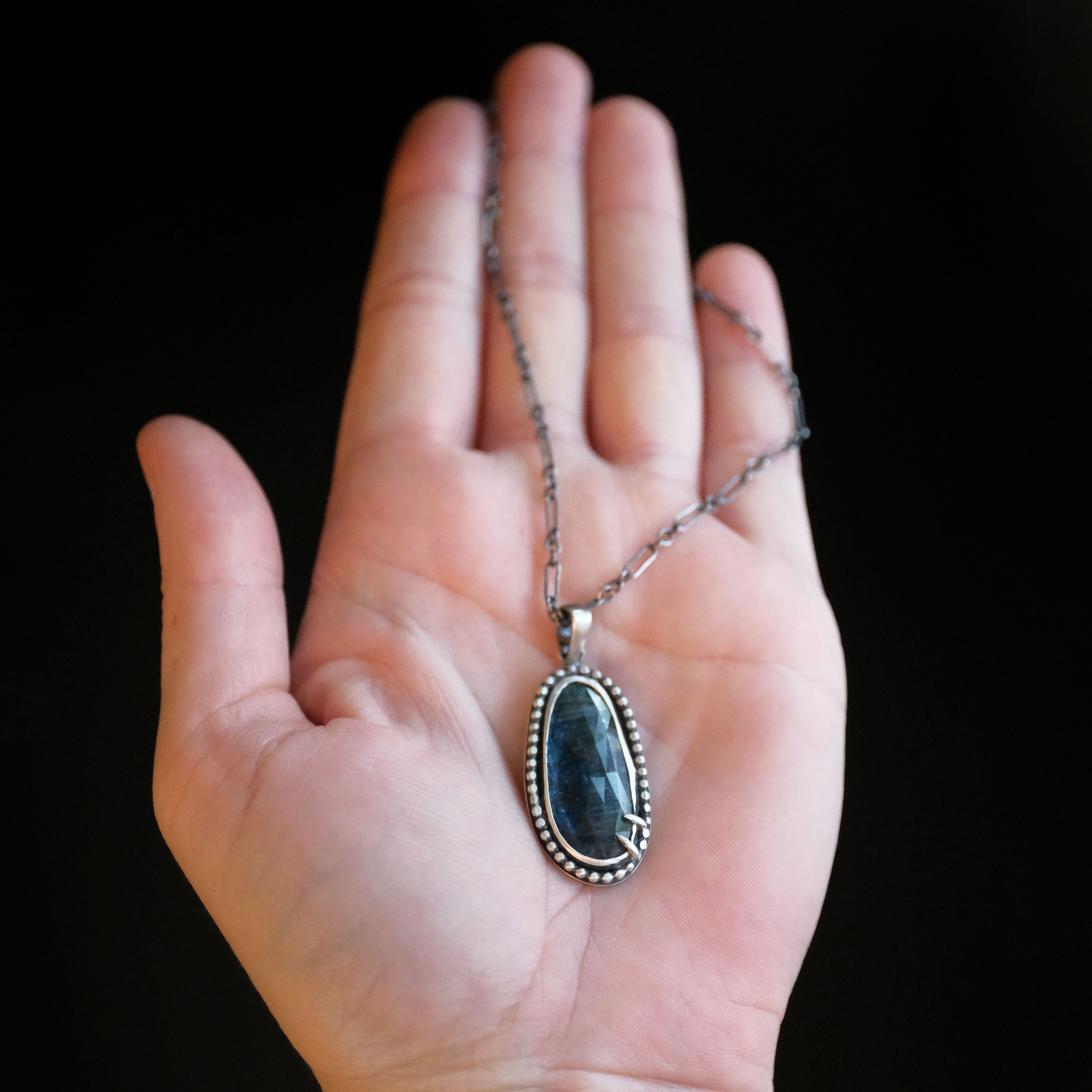 Kyanite + Sterling Talona Necklace - One of a Kind