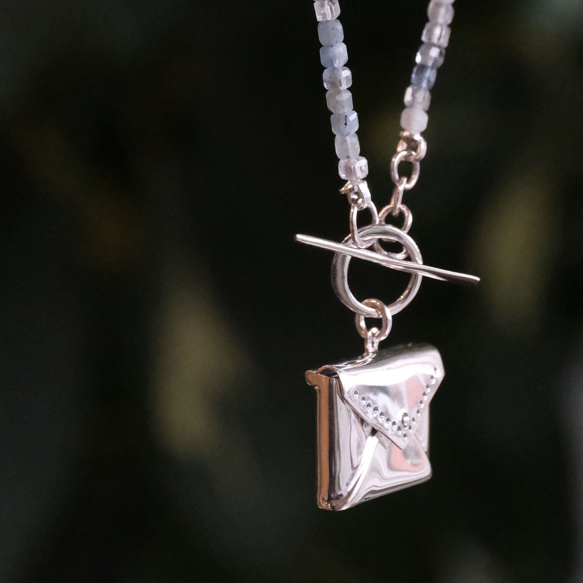 Love Letter Aquamarine Necklace