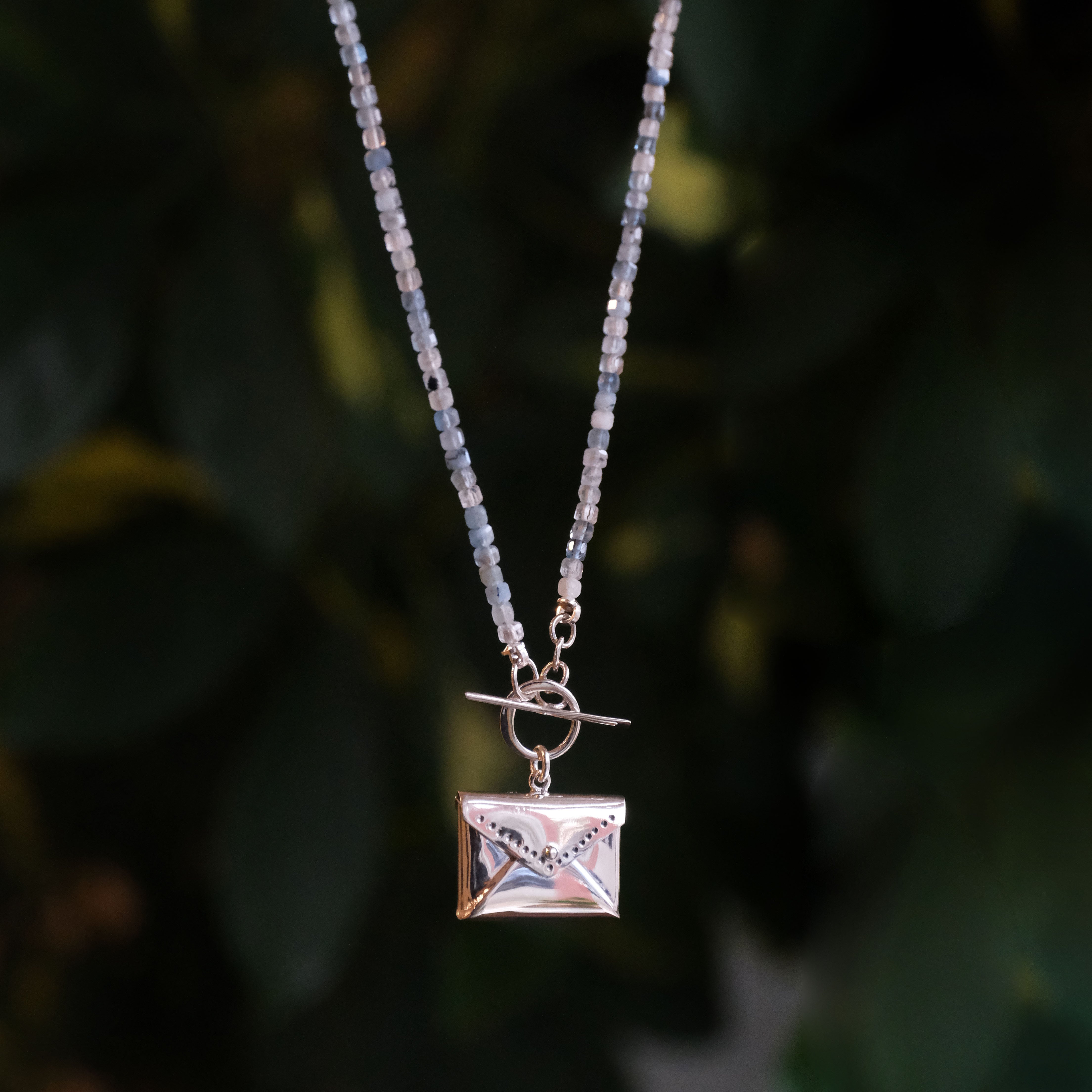Love Letter Aquamarine Necklace