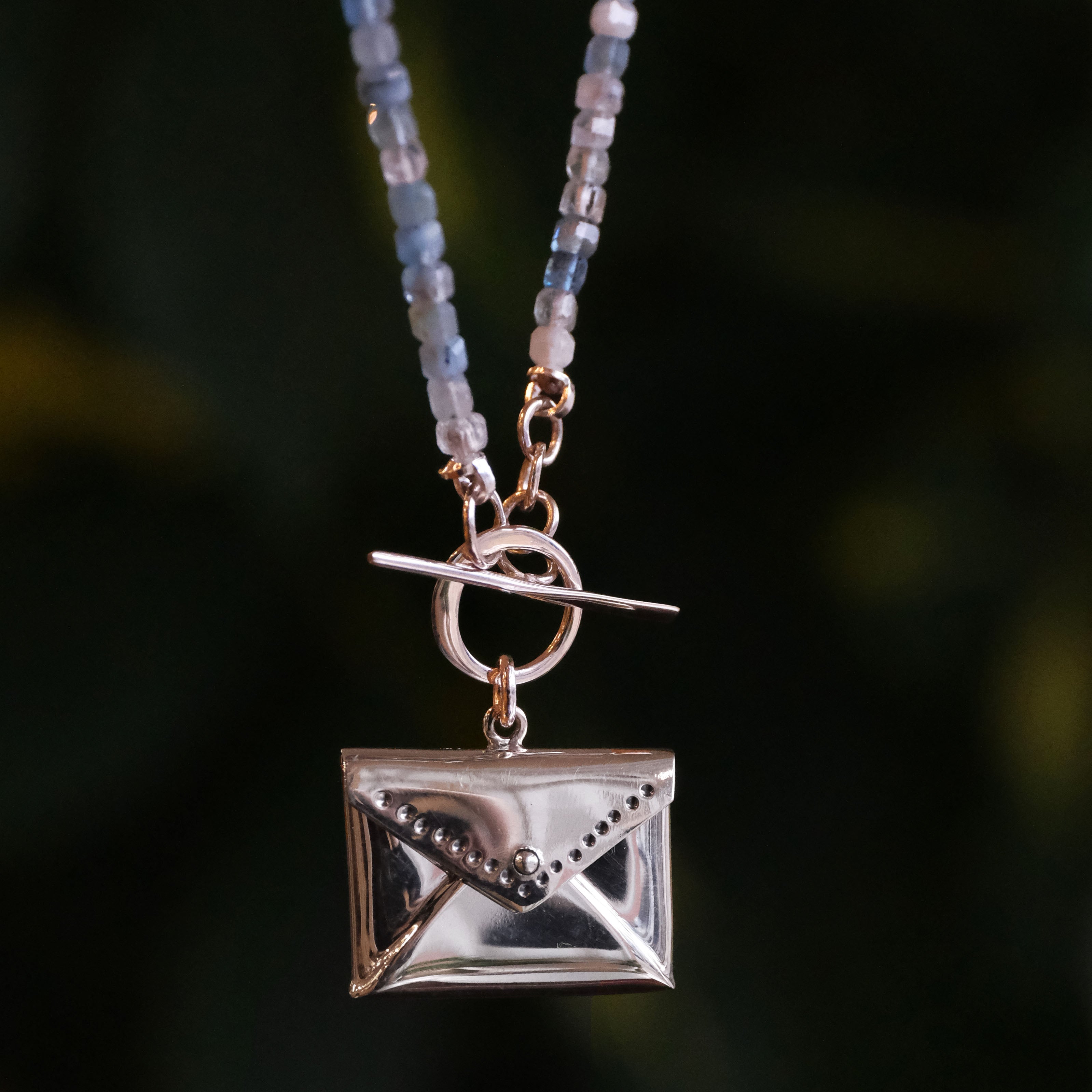 Love Letter Aquamarine Necklace