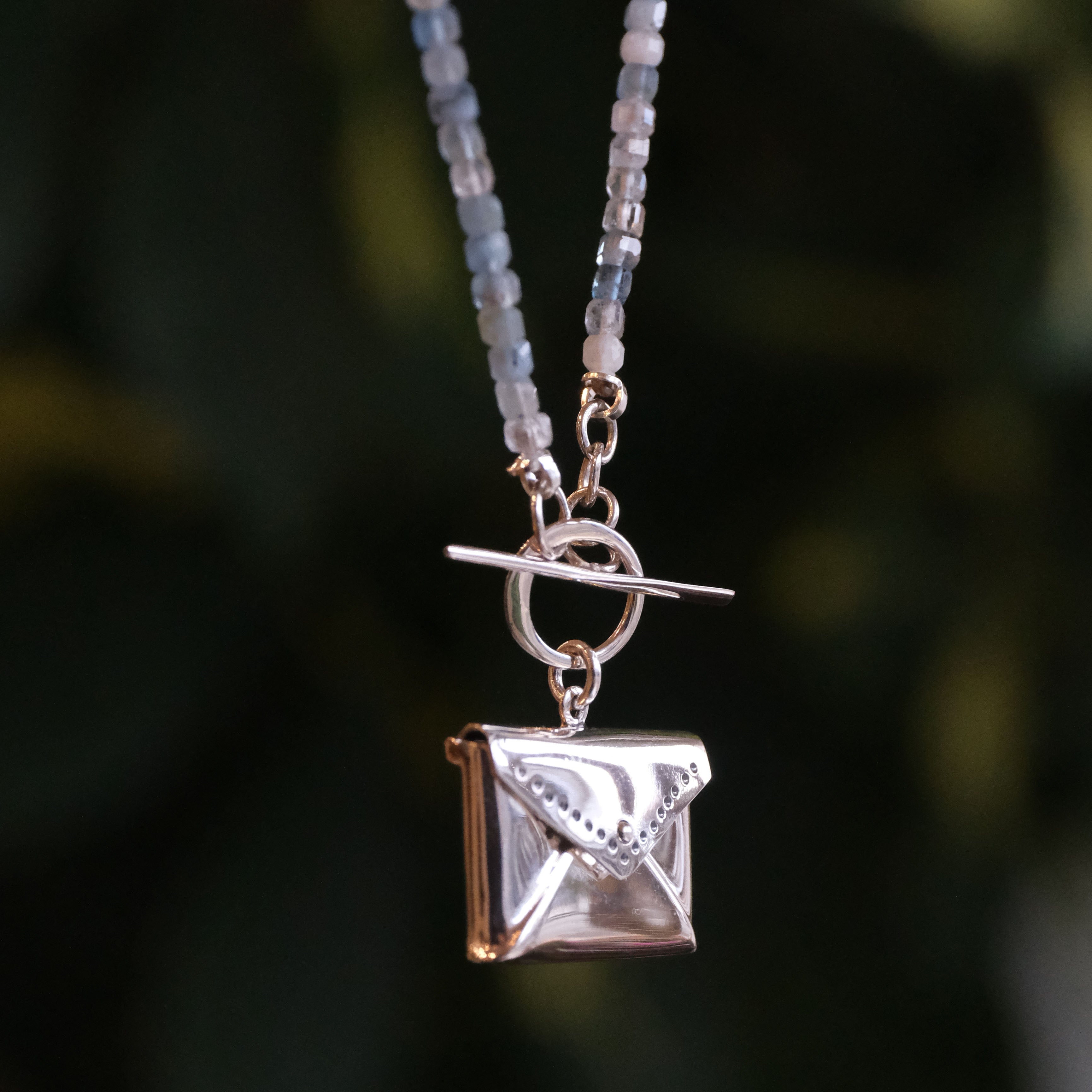 Love Letter Aquamarine Necklace